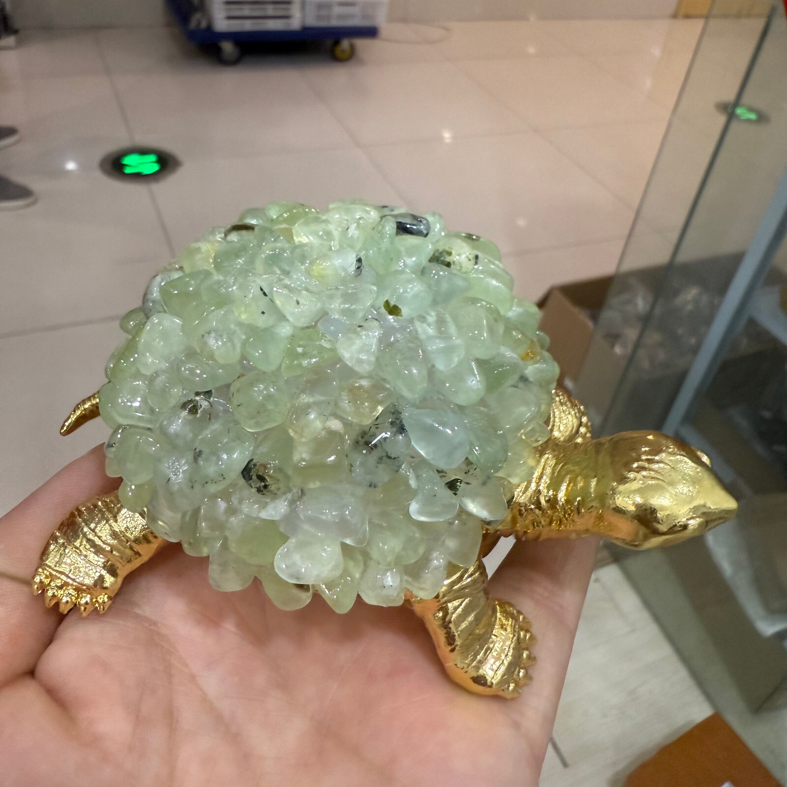 Tortoise Natural Grapes stone Turtle Handcrafted Gemstone Purple Unique Gift