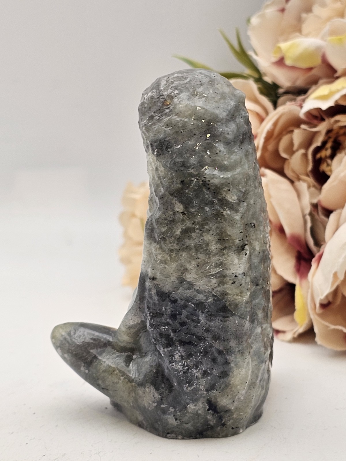 ✨️SALE✨️ Labradorite Mother Earth Crystal Gaia Carving 159g Lab 7.6 x5.3 x 4.4cm