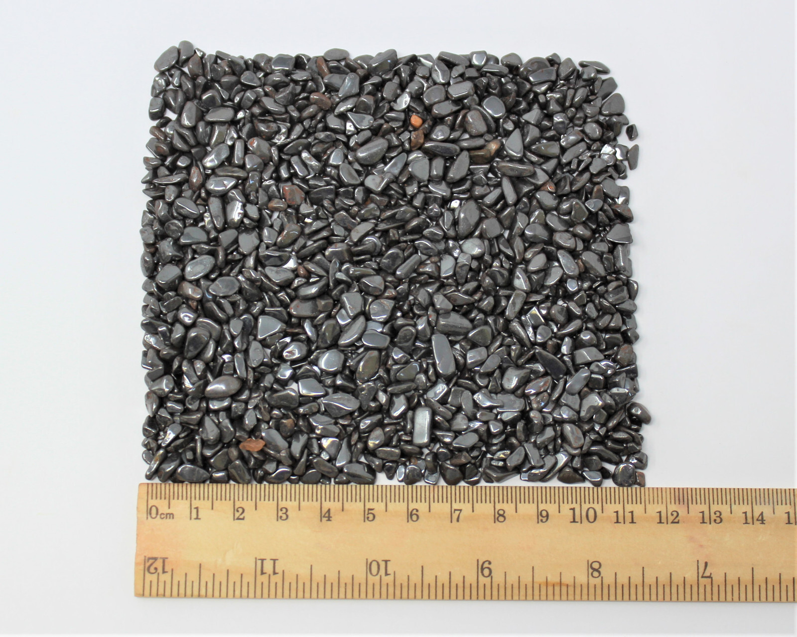 Hematite Semi Tumbled Gemstone Mini Chips 5-10 mm: Choose Oz or lb (‘A’ Grade)