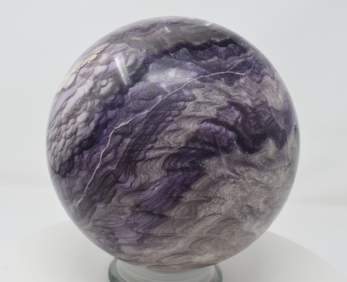Large Purple Fluorite Sphere 181 mm 21 lb 9 oz