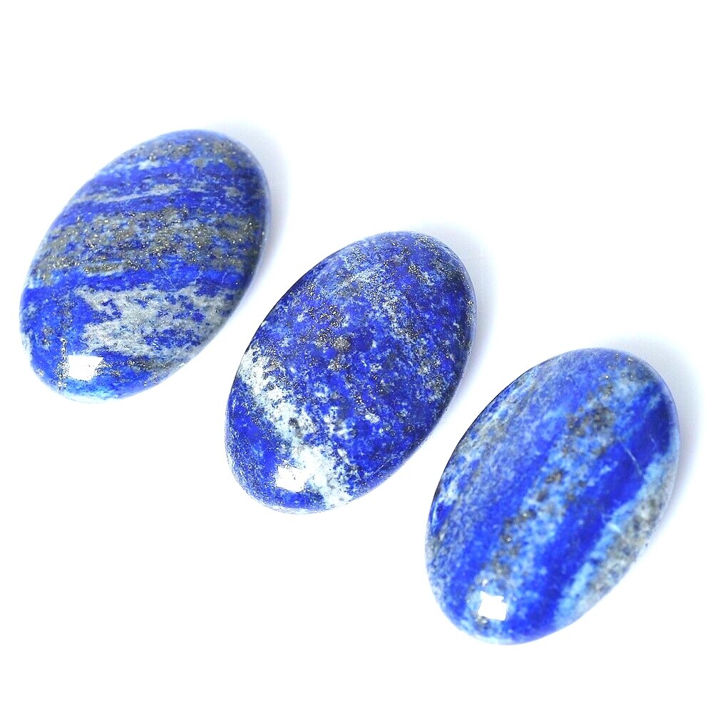 Natural Lapis Lazuli Palm Rock Stone Blue Crystal Healing Reiki Polished weight