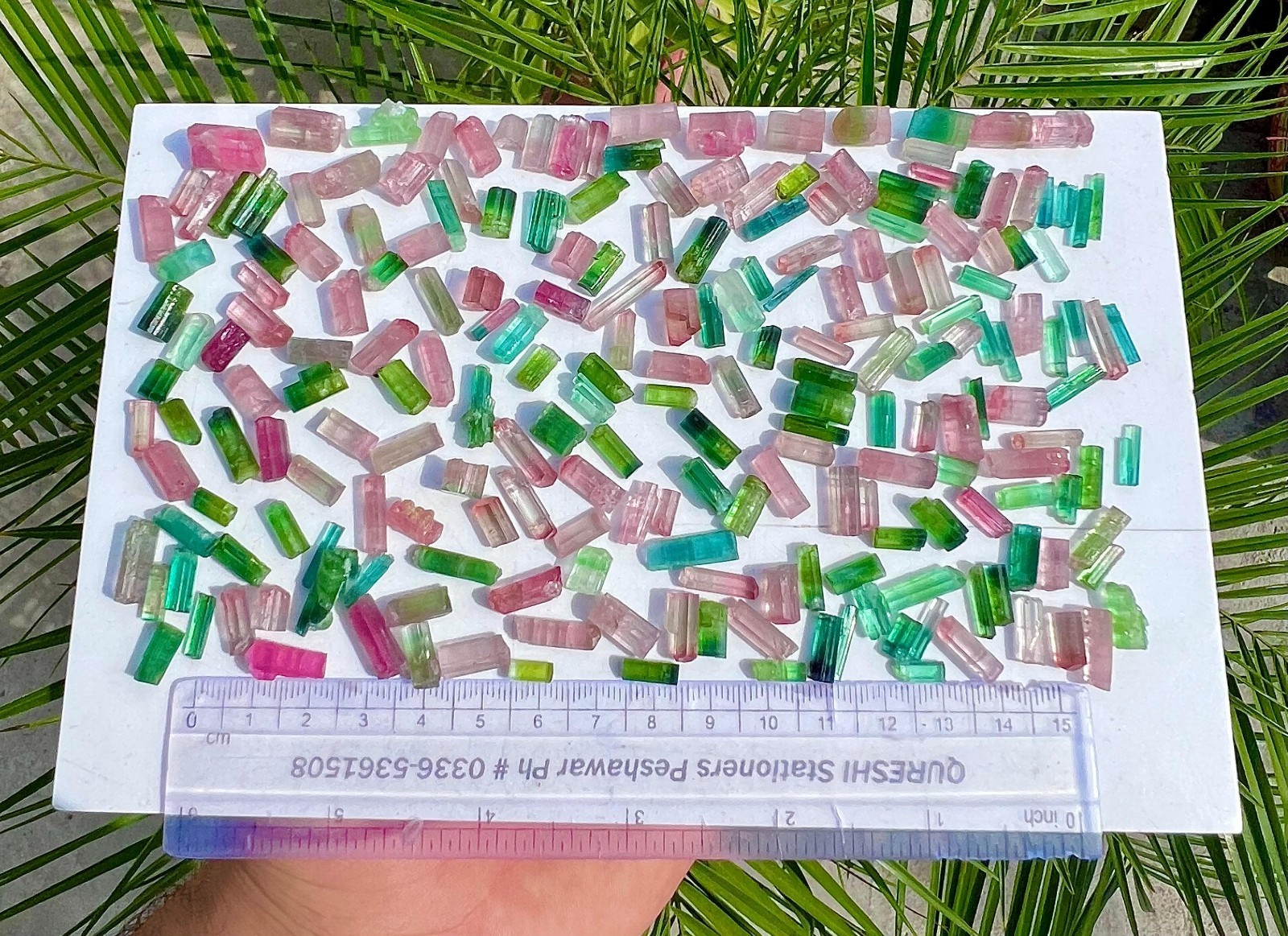 100 Grams Multi Colour Tourmaline Crystals Lot From Afghanistan