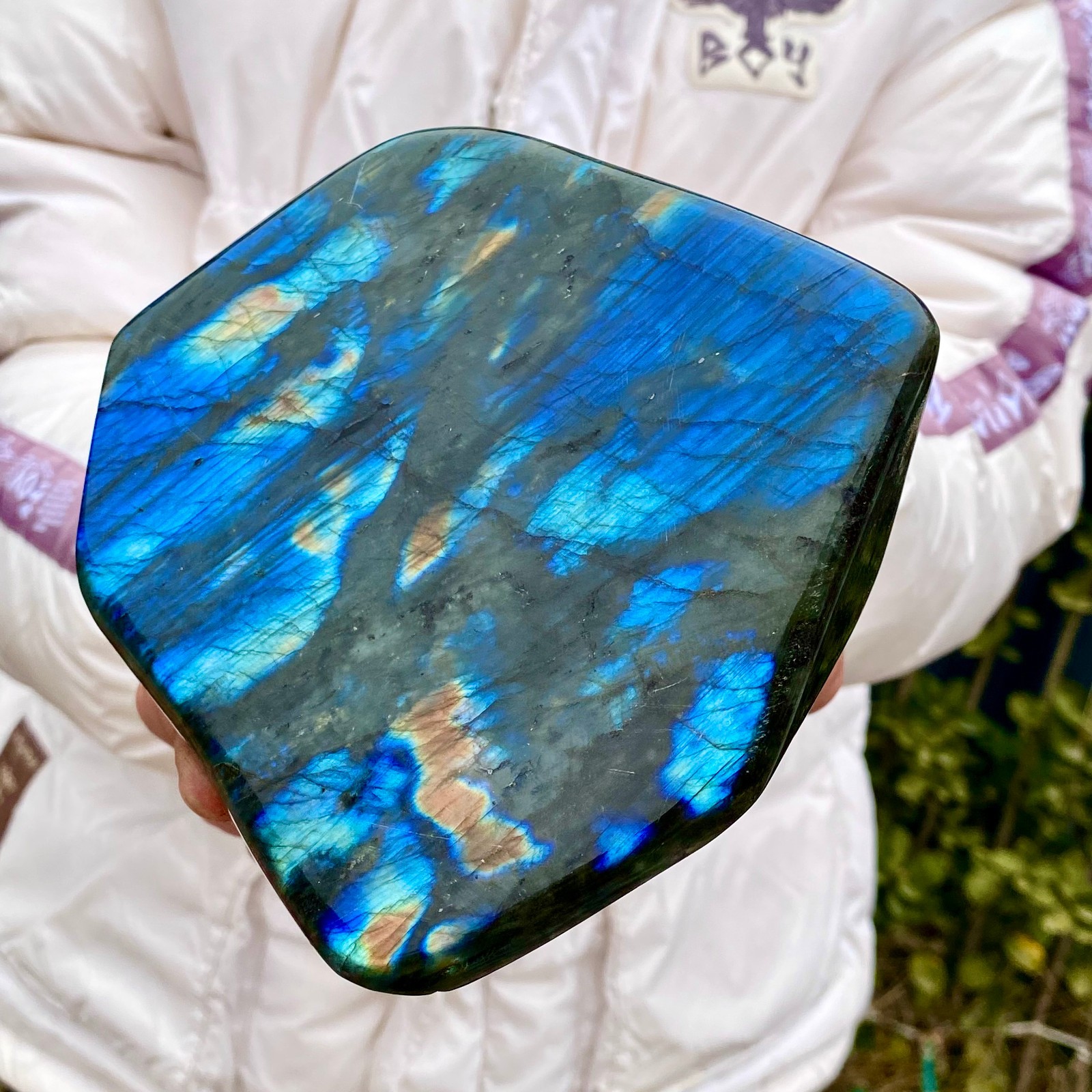 3LB Natural Gorgeous Labradorite Quartz Crystal Stone Specimen Healing