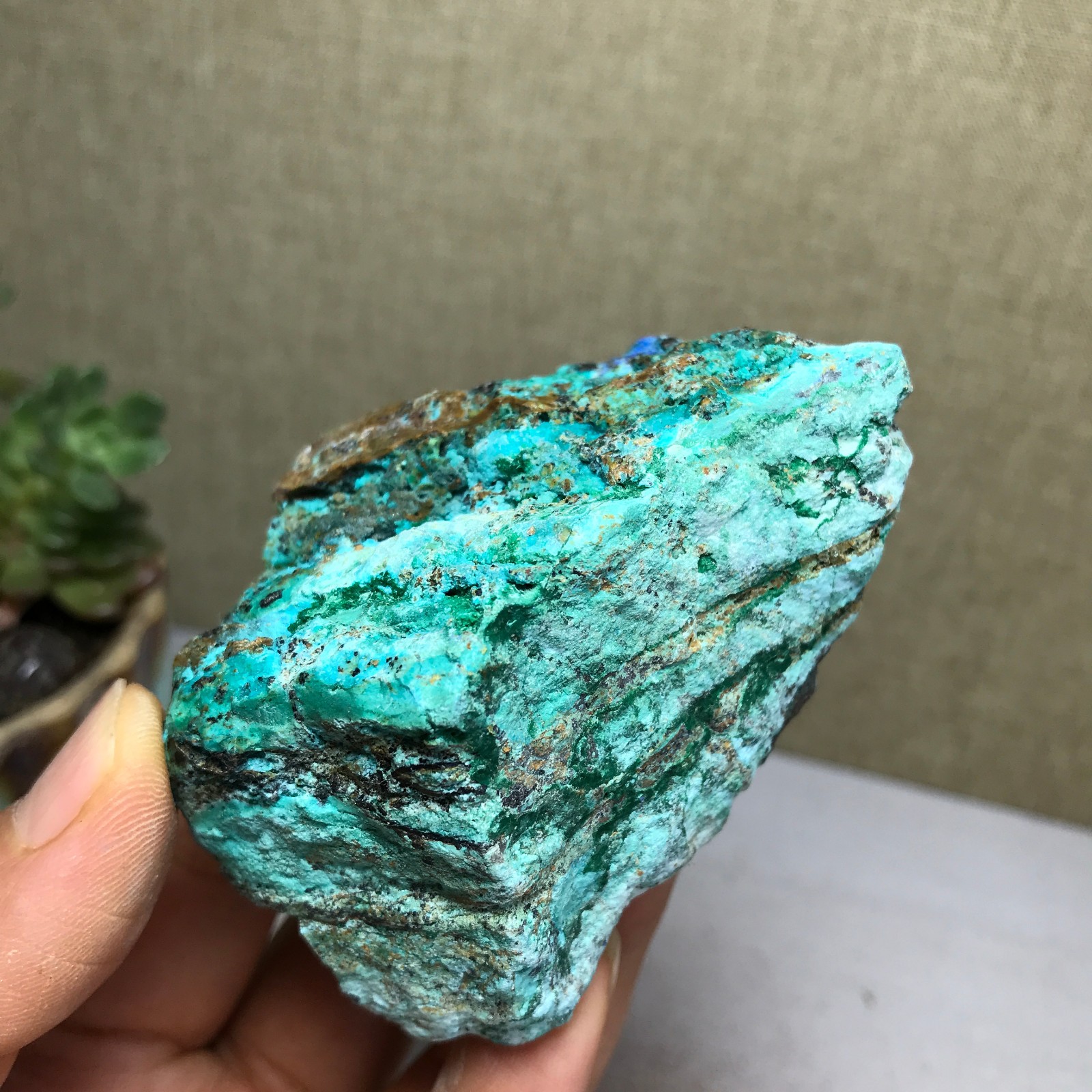 164g Natural Azurite/Malachite gemstone Rough original Crystal Specimen A5793