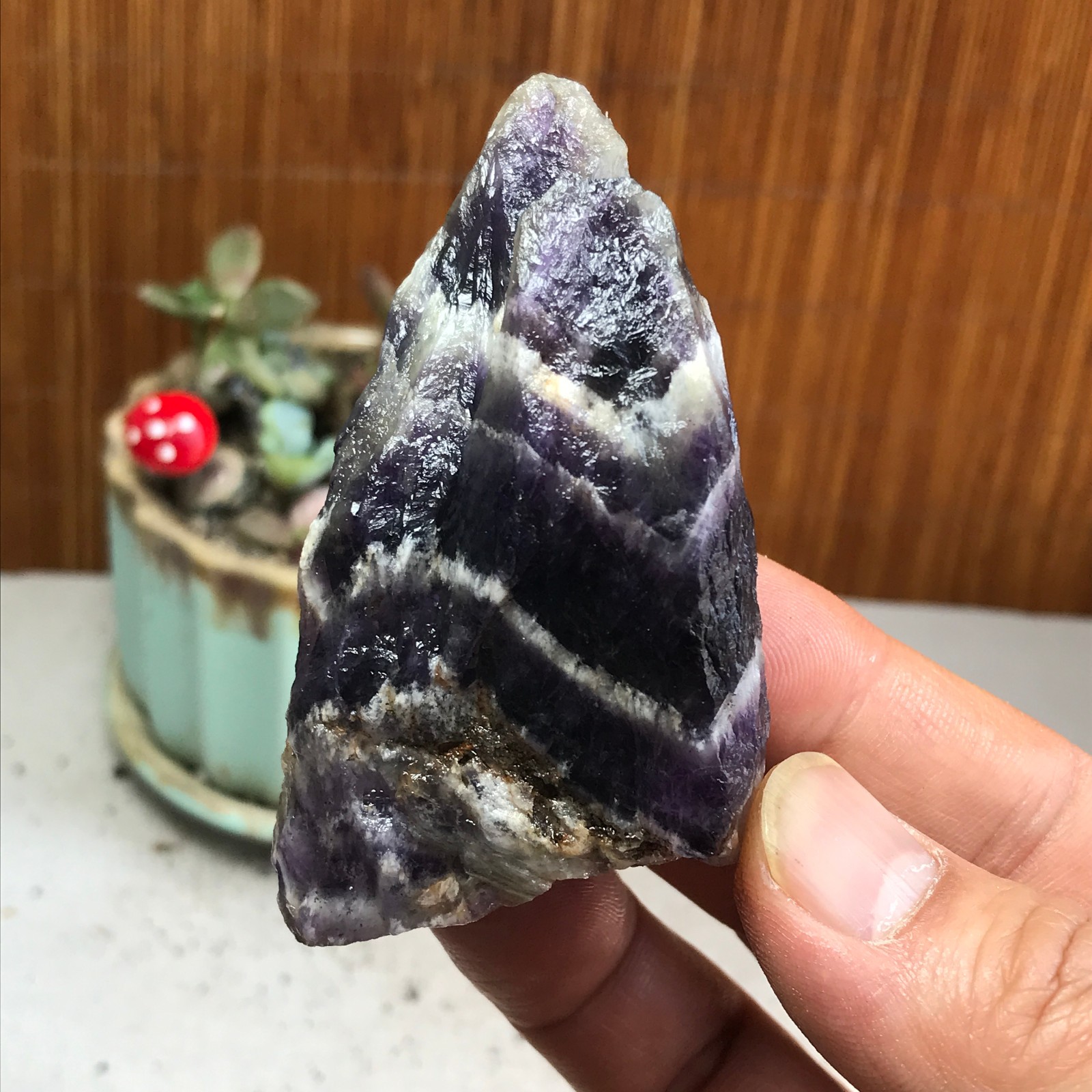 78-40-26mm Natural Dreamy amethyst Crystal gemstone Rough Mineral Specimen A4776