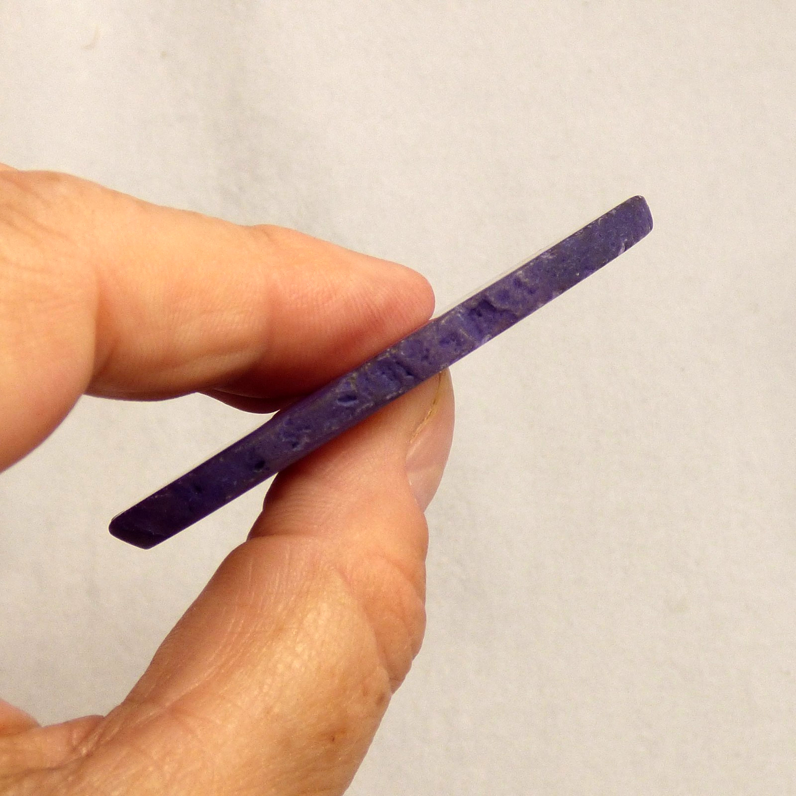 Banded Purple Agate Geode Slice with Quartz Crystal 6.5cm x 4cm Polished Brazil