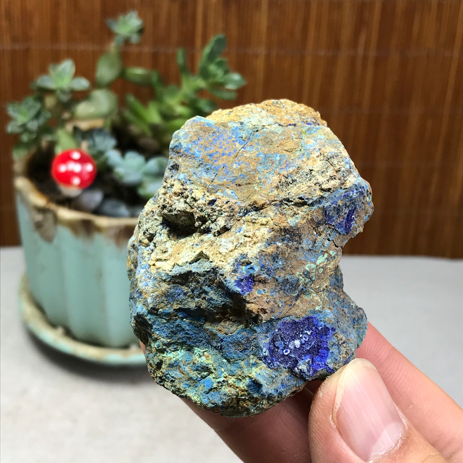 94g Natural Azurite/Malachite gemstone Rough original Crystal Specimen A5943