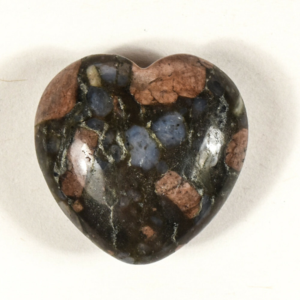 Pair 30mm Llanite Hearts Feldspar w/ Blue Quartz Crystal Minerals – China (2PCs)