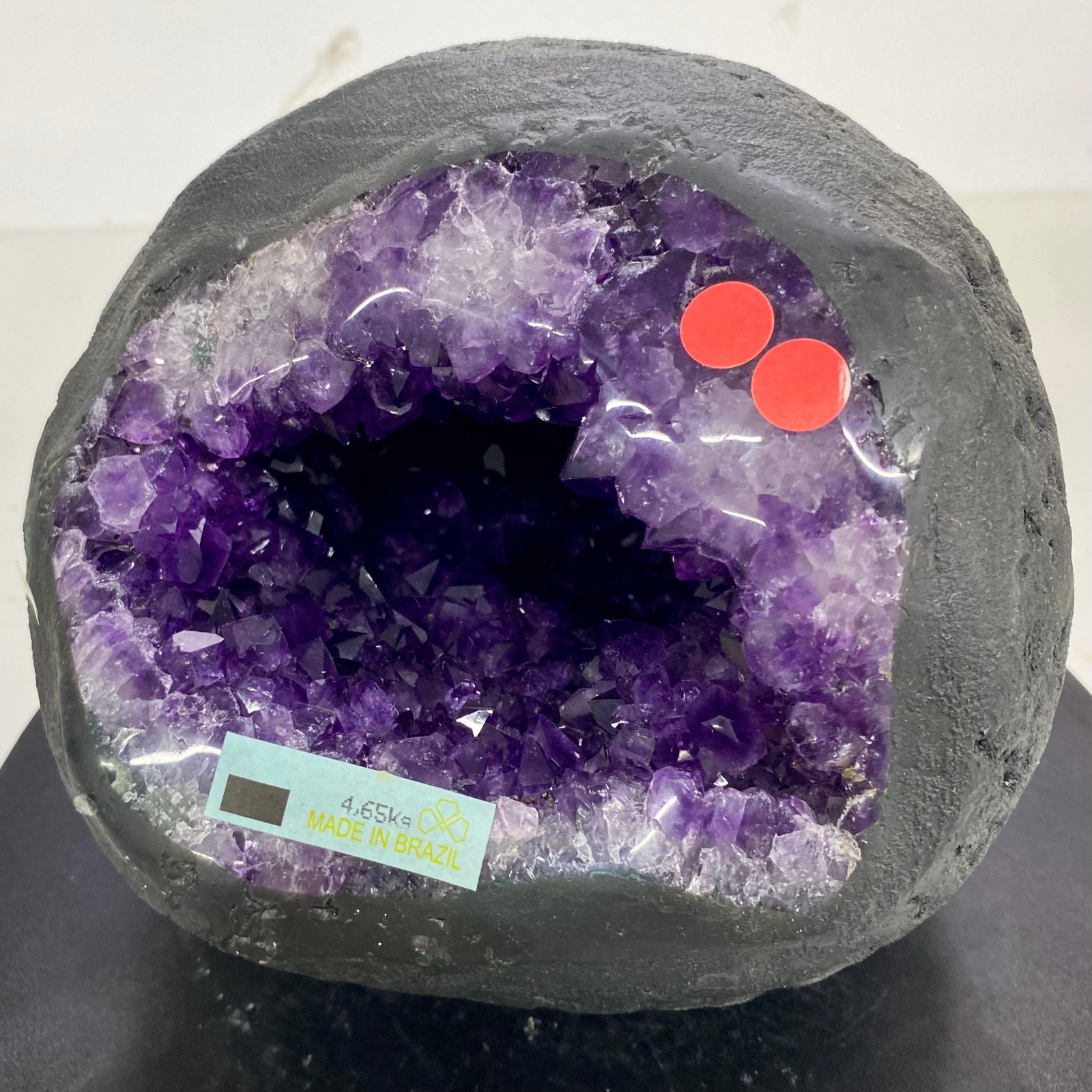 10.22LB Natural Amethyst geode quartz cluster crystal specimen Healing