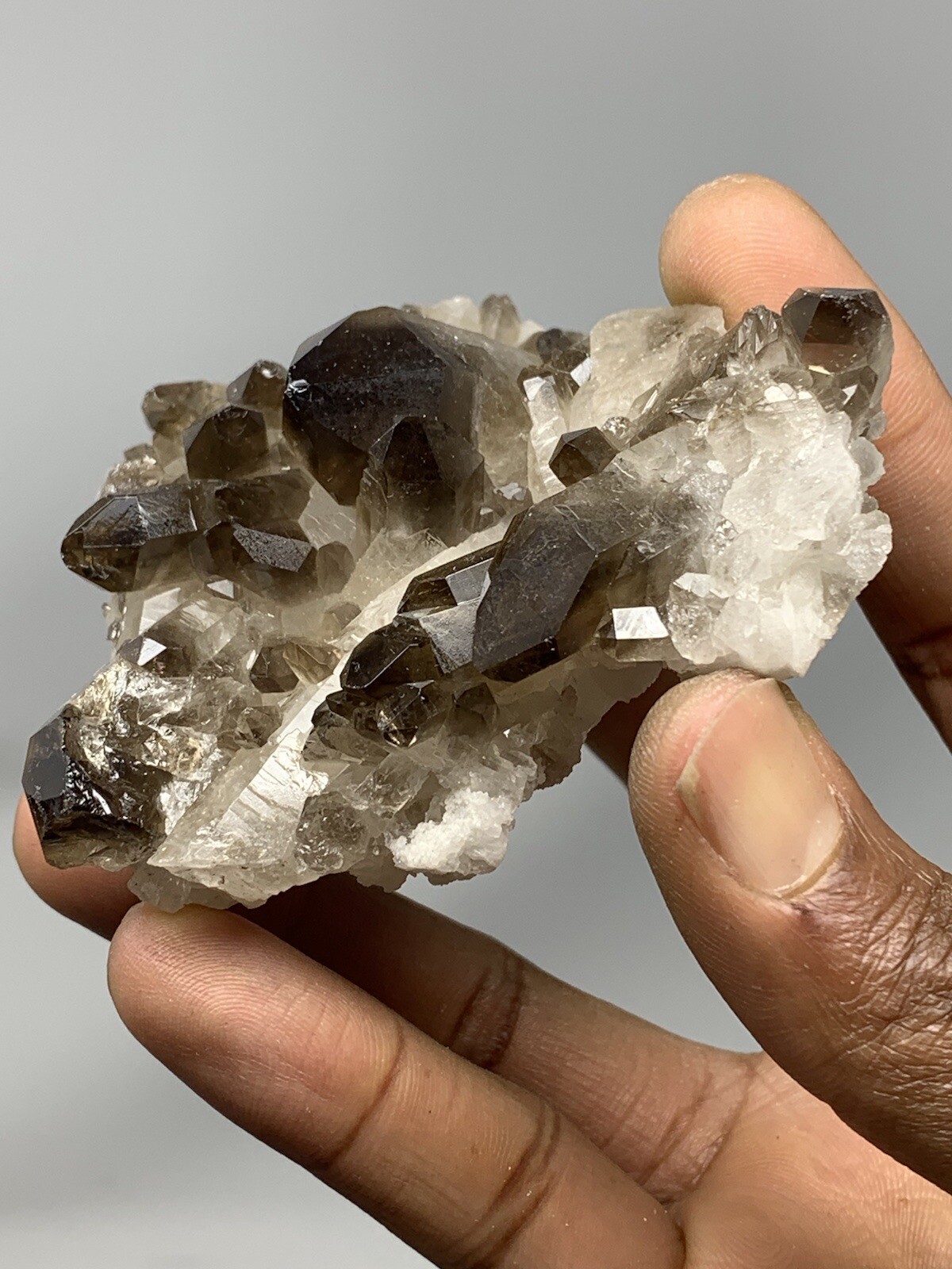 Natural Smoky Quartz Point Wand Brazil 7.0oz Crystal S6