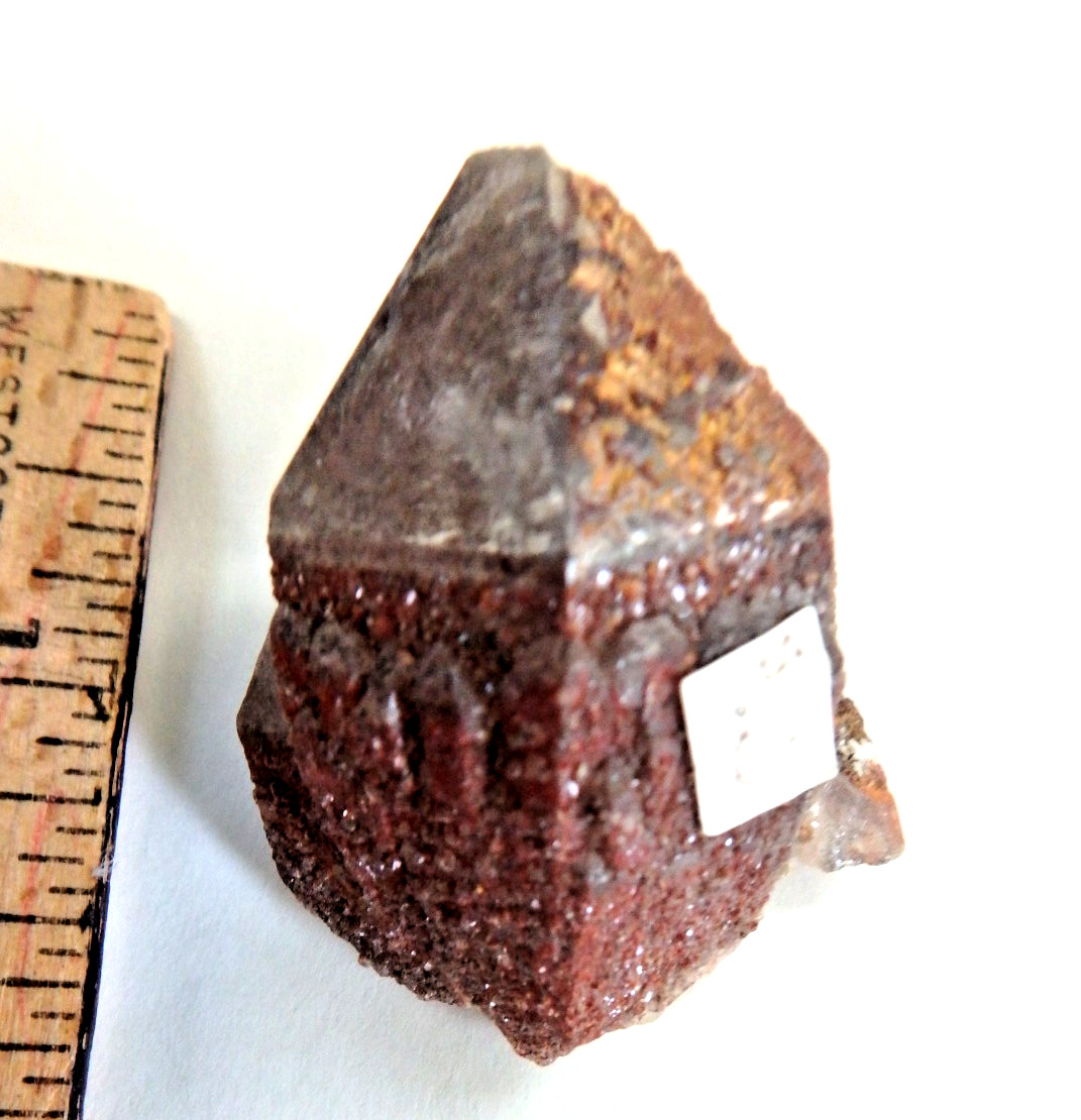 Crystal Red Hematite on Quartz $20 with drusy 28.8 grams