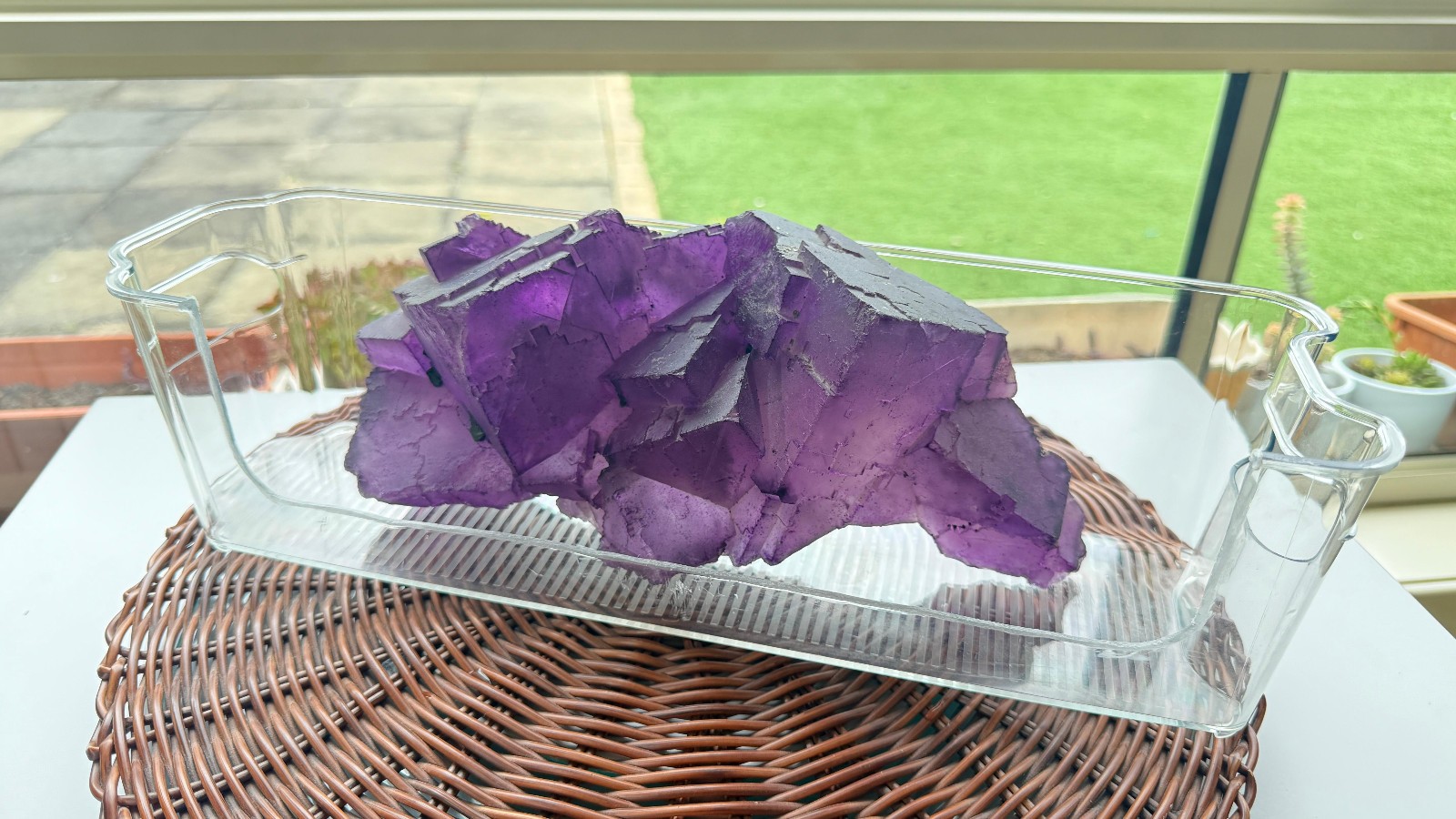 Fluorite Crystal 2.4kg Museum Quality Eye Clean Big Natural Gemstone Specimen