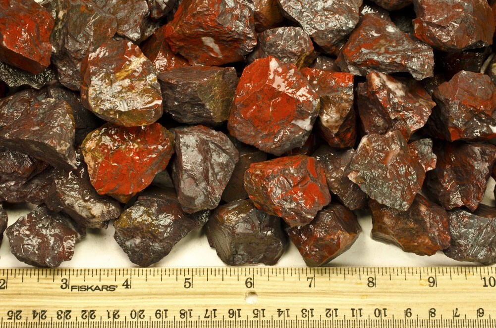 1/4 lb Brecciated Jasper Rough Stones – Natural Crystal Mineral Rock Tumbling