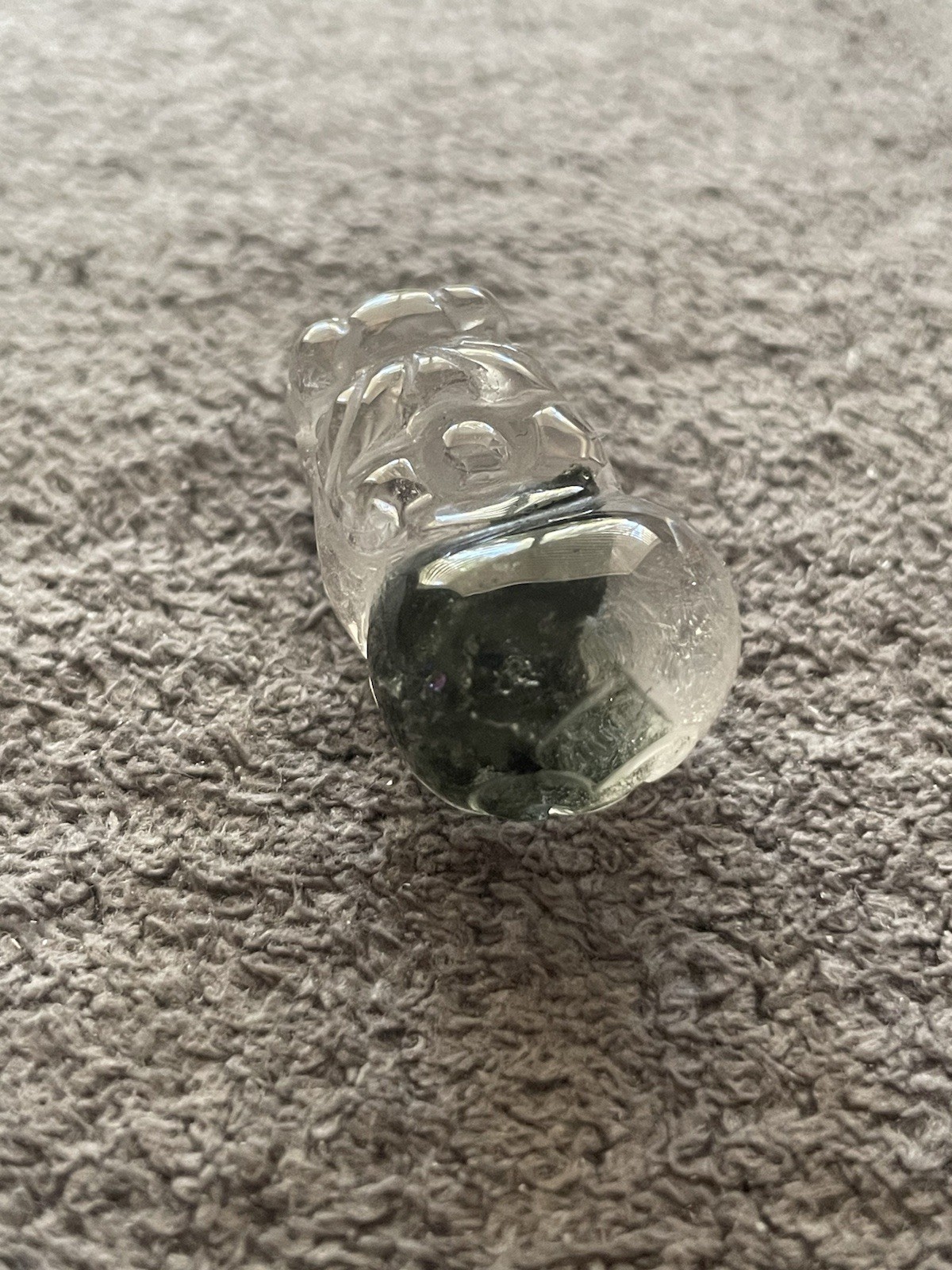 Garden Quartz Crystal/Gemstone Pixiu Pendant .925 27mm x 17mm 13G