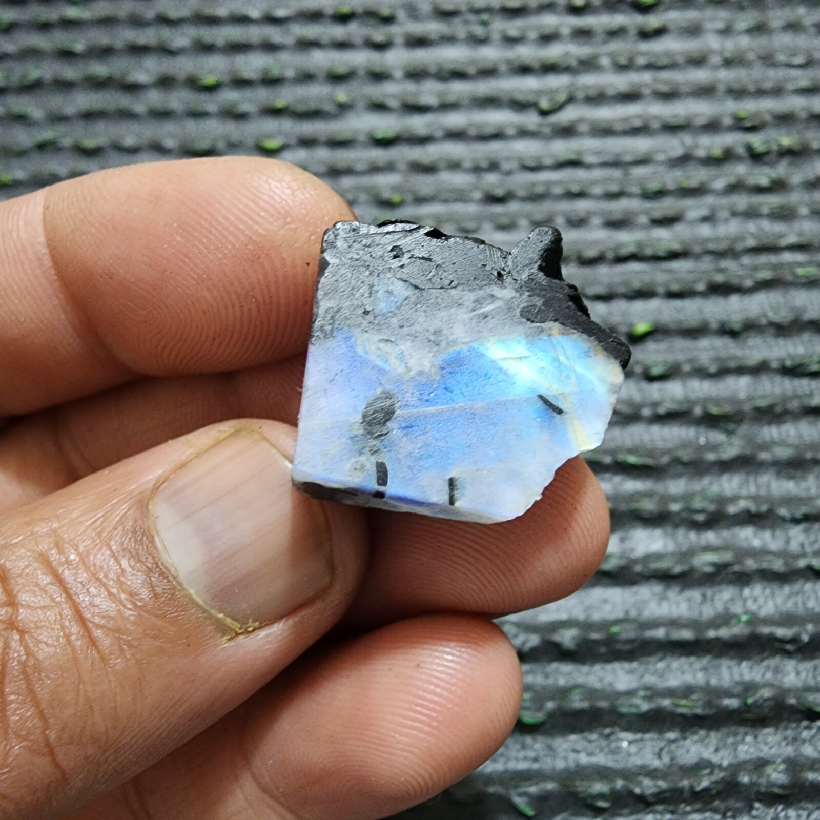 Making For Jewelry Exquisite Beauty Rainbow Moonstone Raw 50 Crt Loose Gemstone