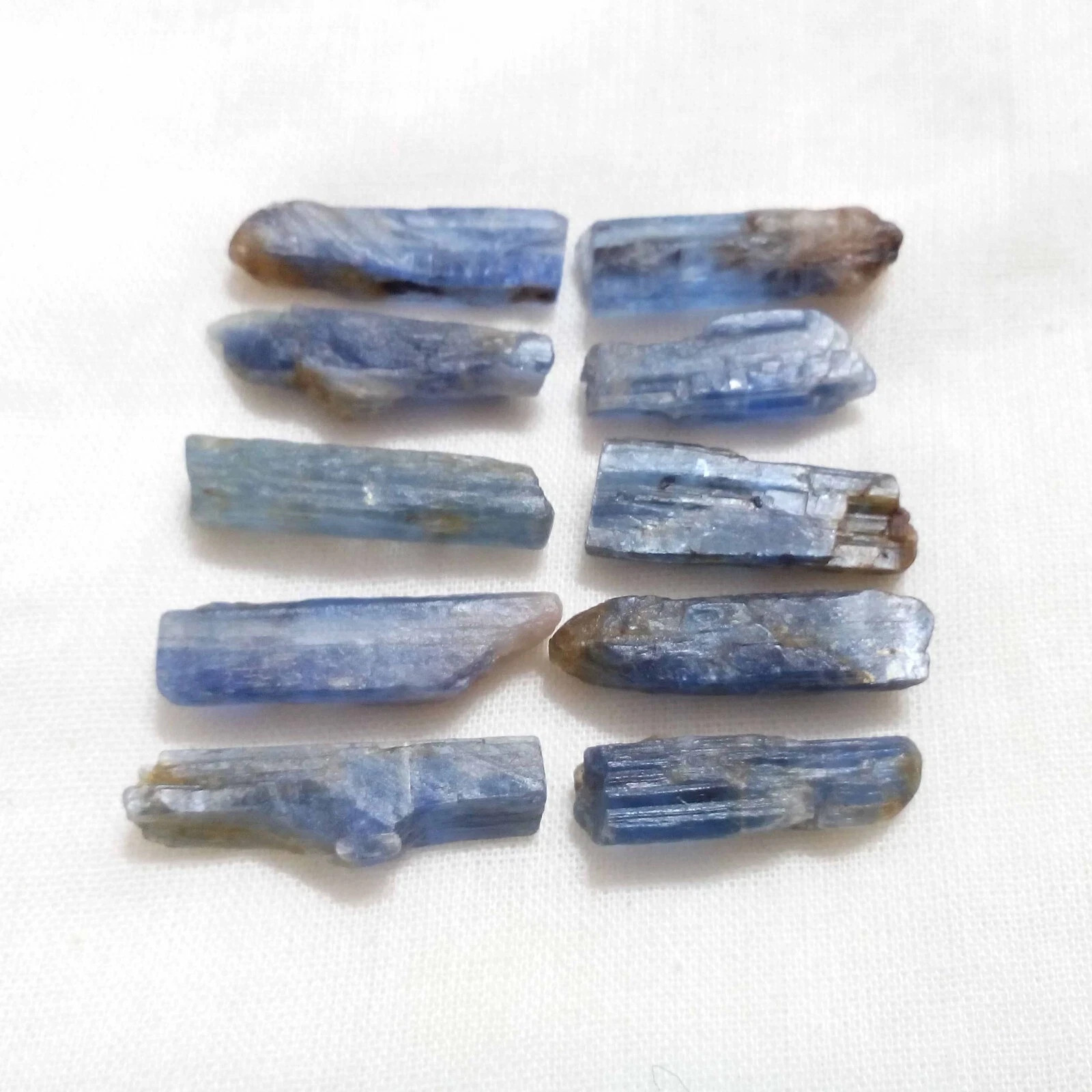 Ultimate Blue Kyanite Raw Shards 10 Piece Lot Rough 16-18 MM For Jewelry Making