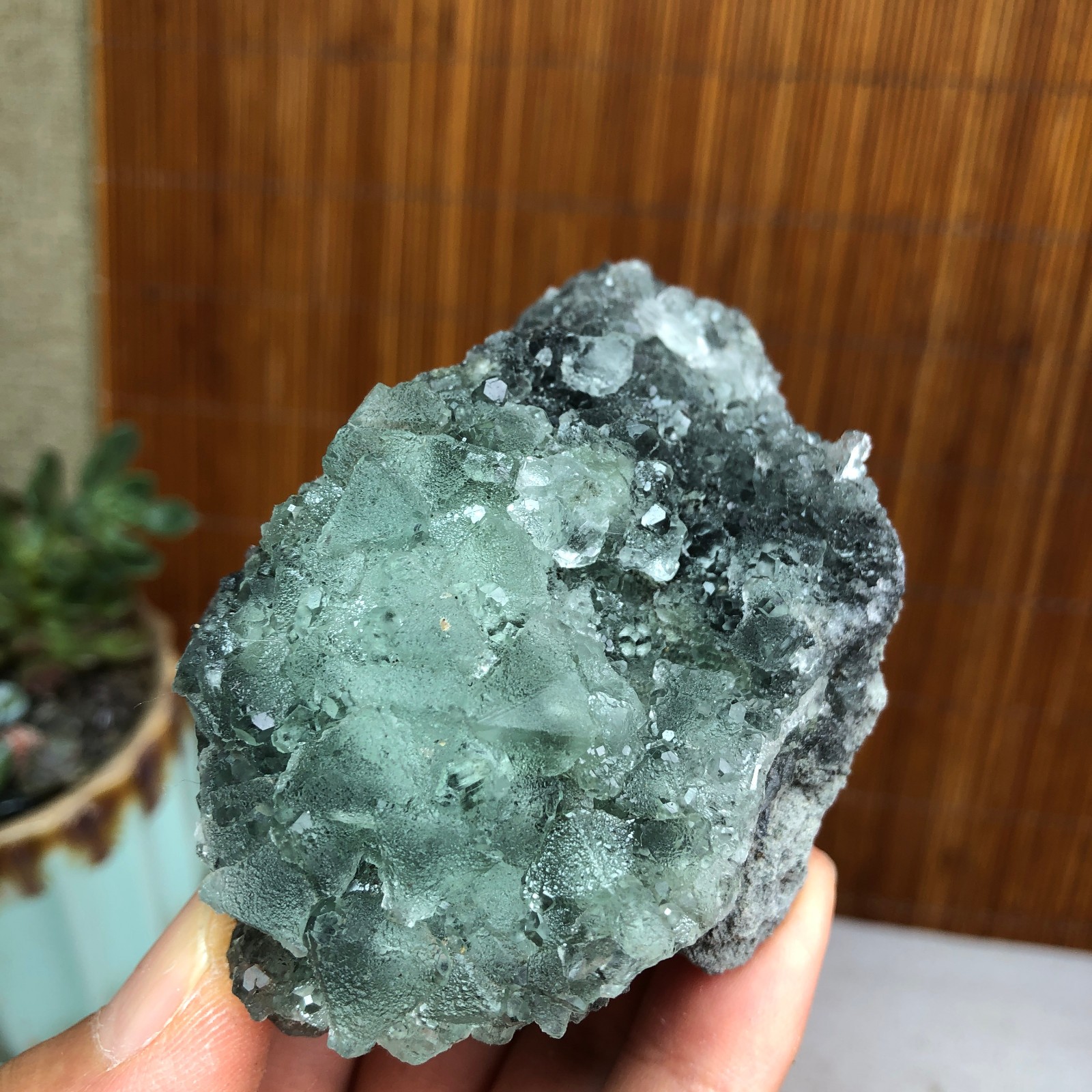 72-54-35mm Rare Natural Green Calcite fluorite Mineral Specimen 153g A6121