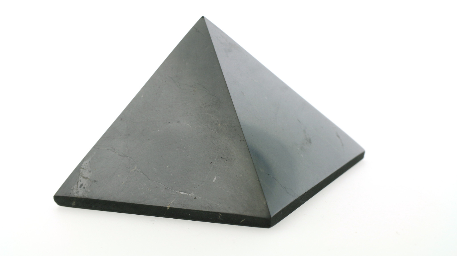 Karelia Shungite Pyramid ONE 60mm 2.4 inch BETTER Than Orgone EMF Protection