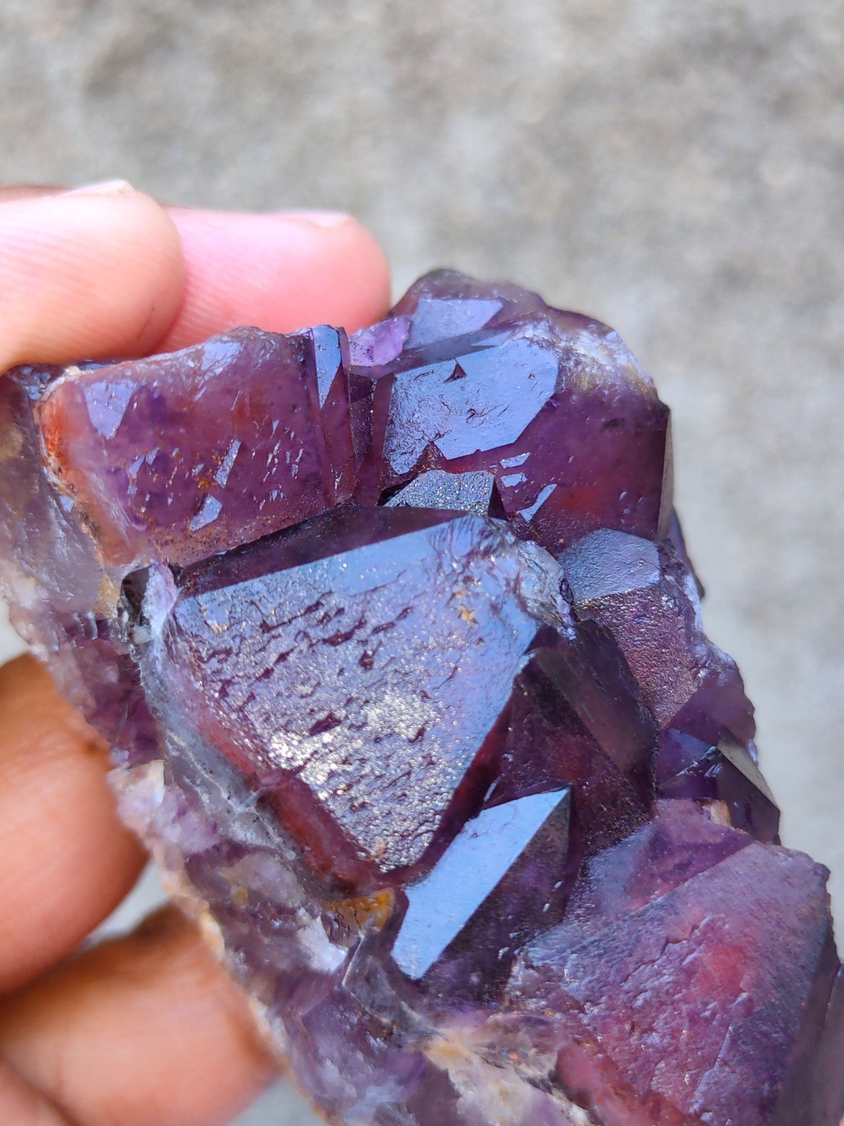 Alien Amethyst Phantom Quartz Cluster Natural Mineral specimen