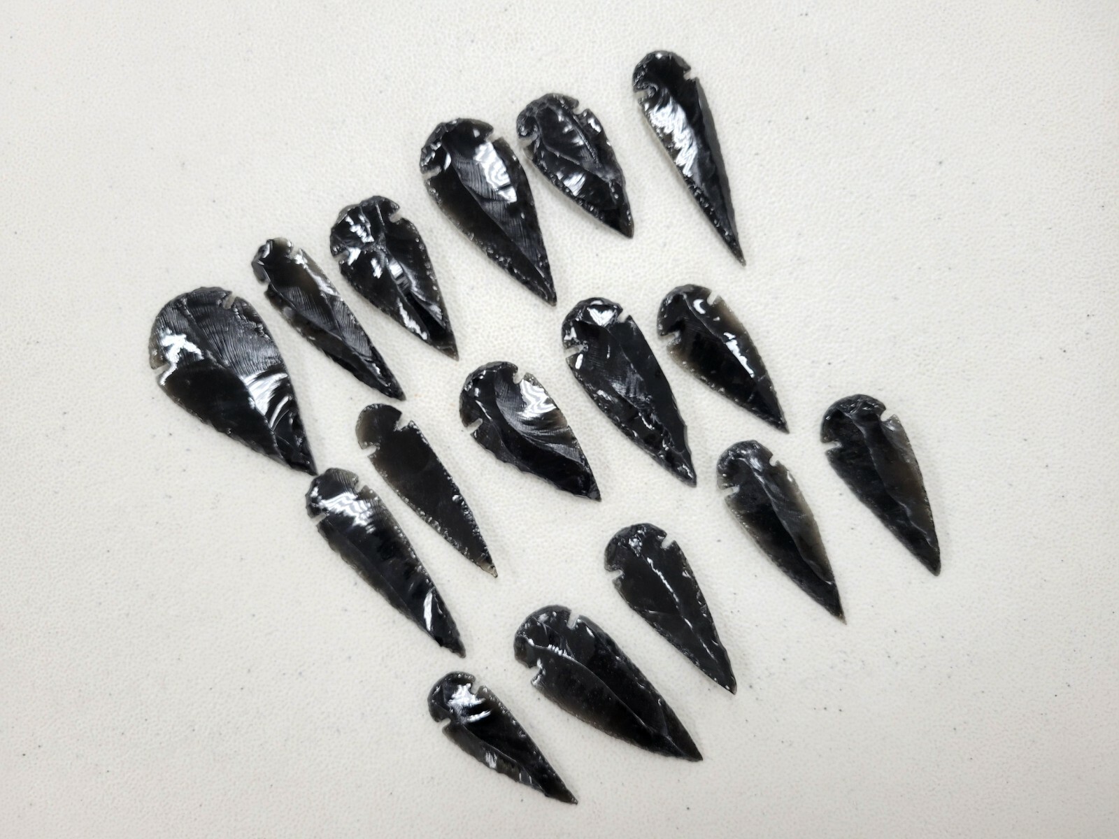 Obsidian Arrowheads Crystal Stone Spear Head Points Bulk Lot 2″ to 3″