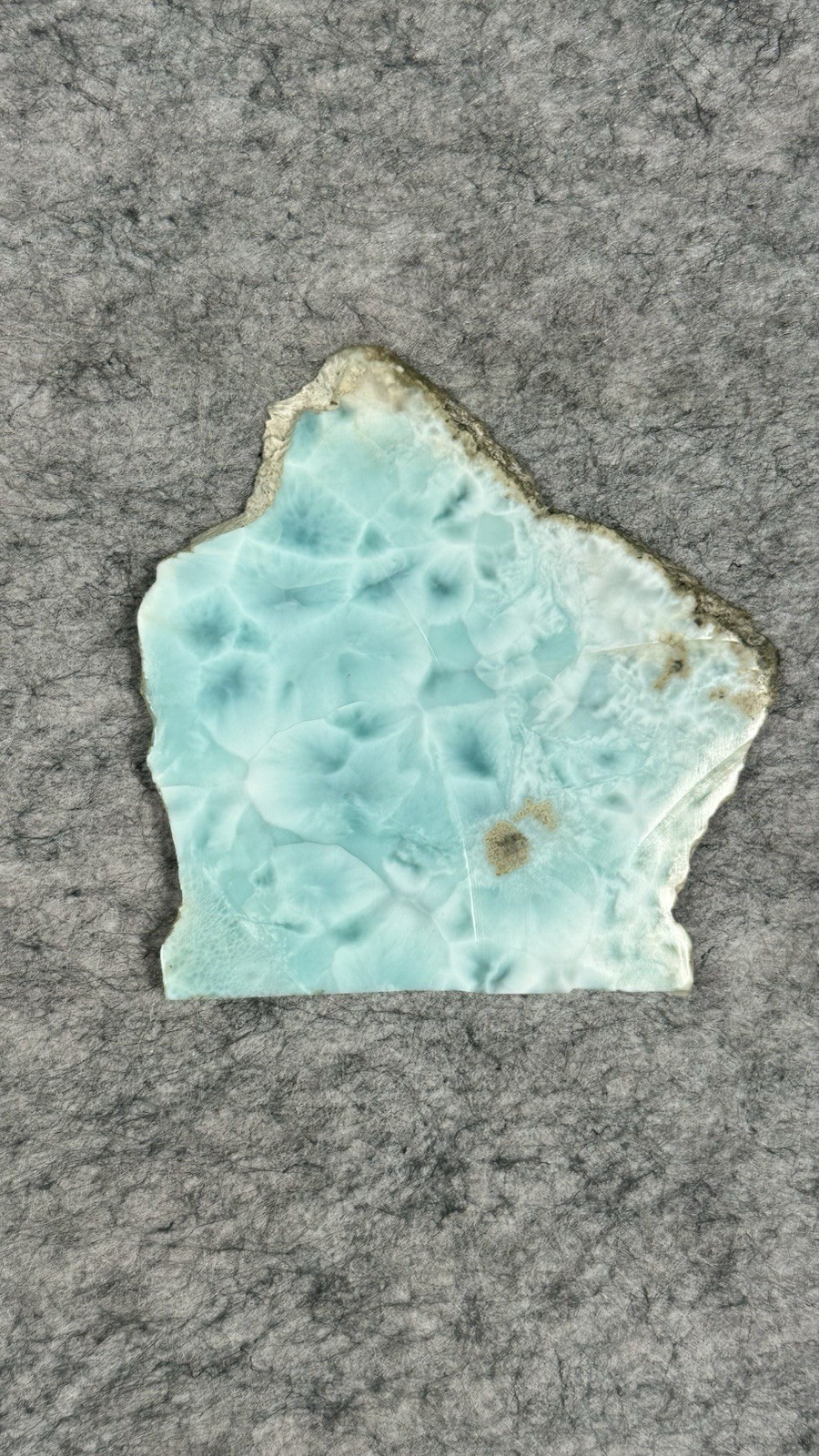 Spiritual Healing Larimar Natural Authentic Slab Rough Blue Gem Stone 98g