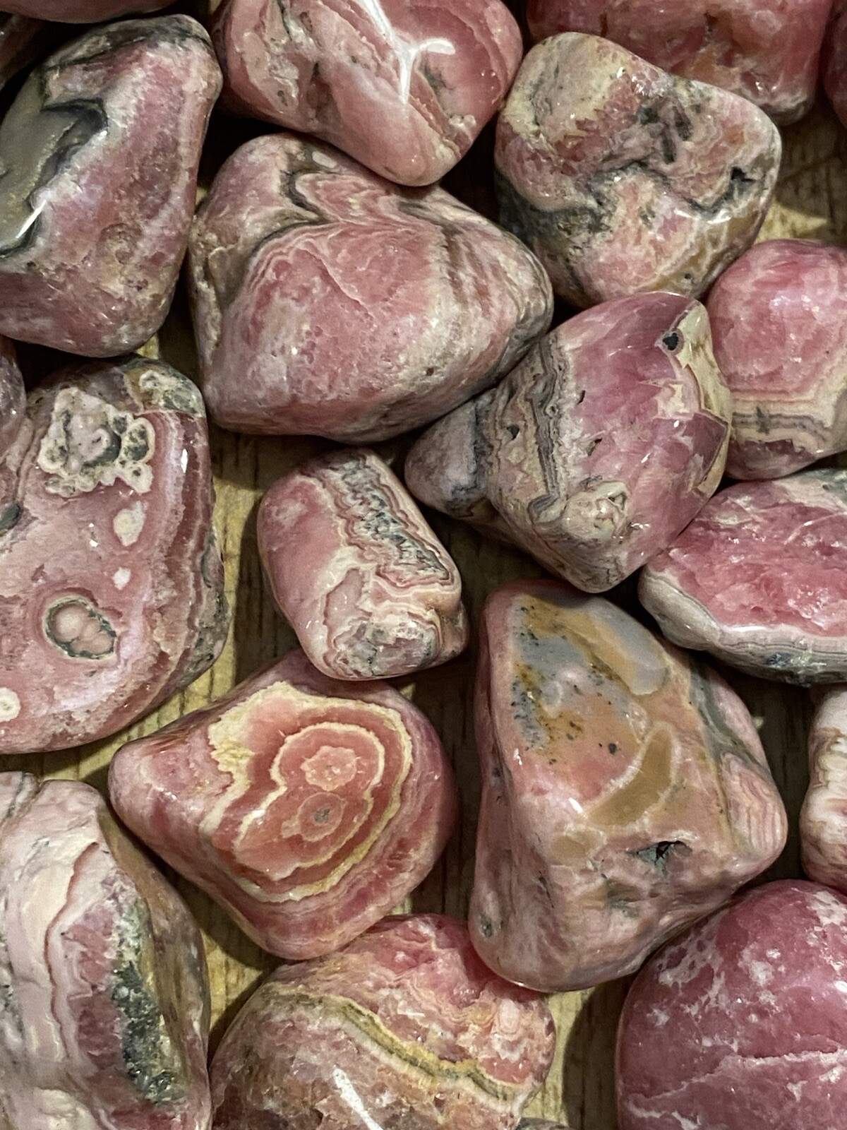 Rhodochrosite Tumblestones AAA+ : Love / Compassion / Light Argentina