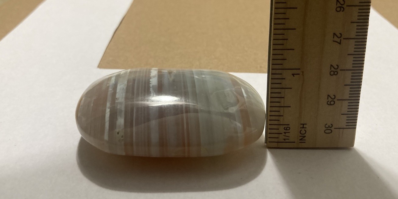 92G Banded Agate Multicolor Crystal Stone Quartz Crystal Large Mineral Specimen