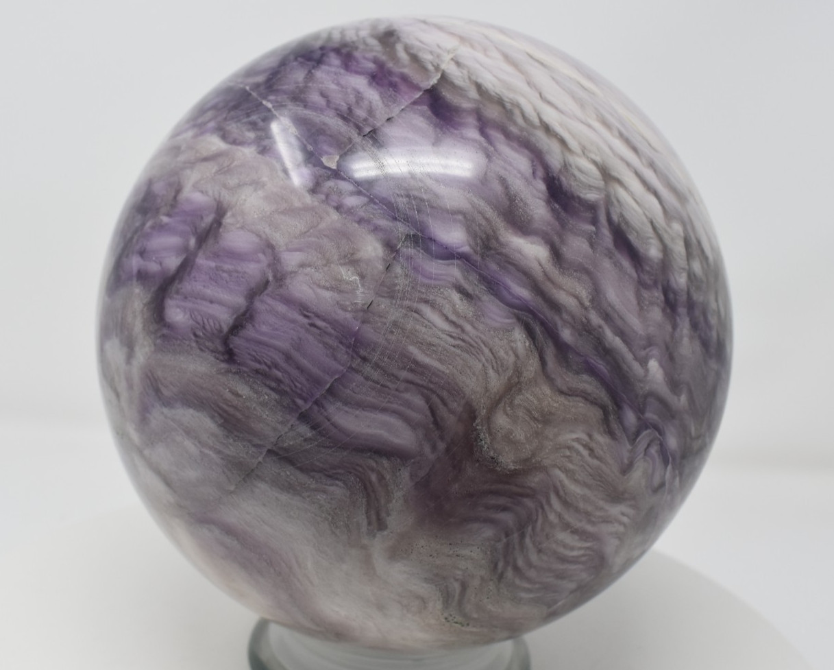 Large Purple Fluorite Sphere 181 mm 21 lb 9 oz