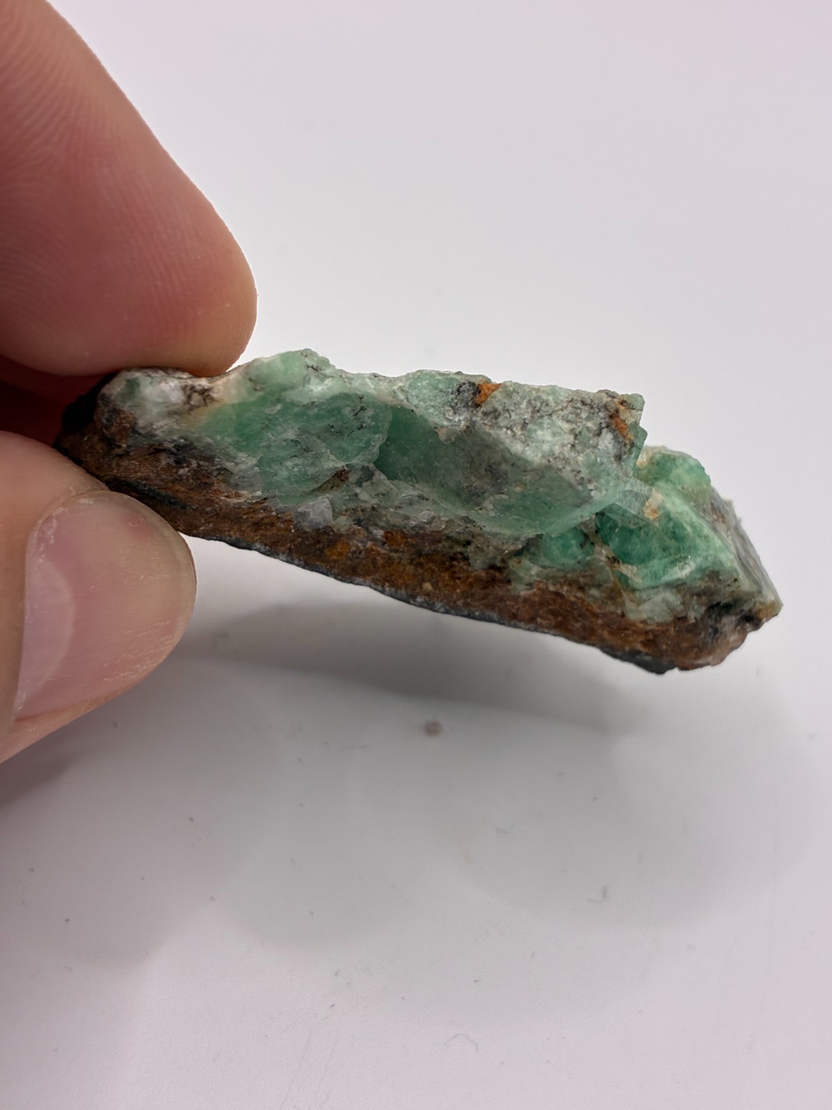 Rough Crystal Colombian Emerald Raw Matrix Collector Piece, Natural Not treament