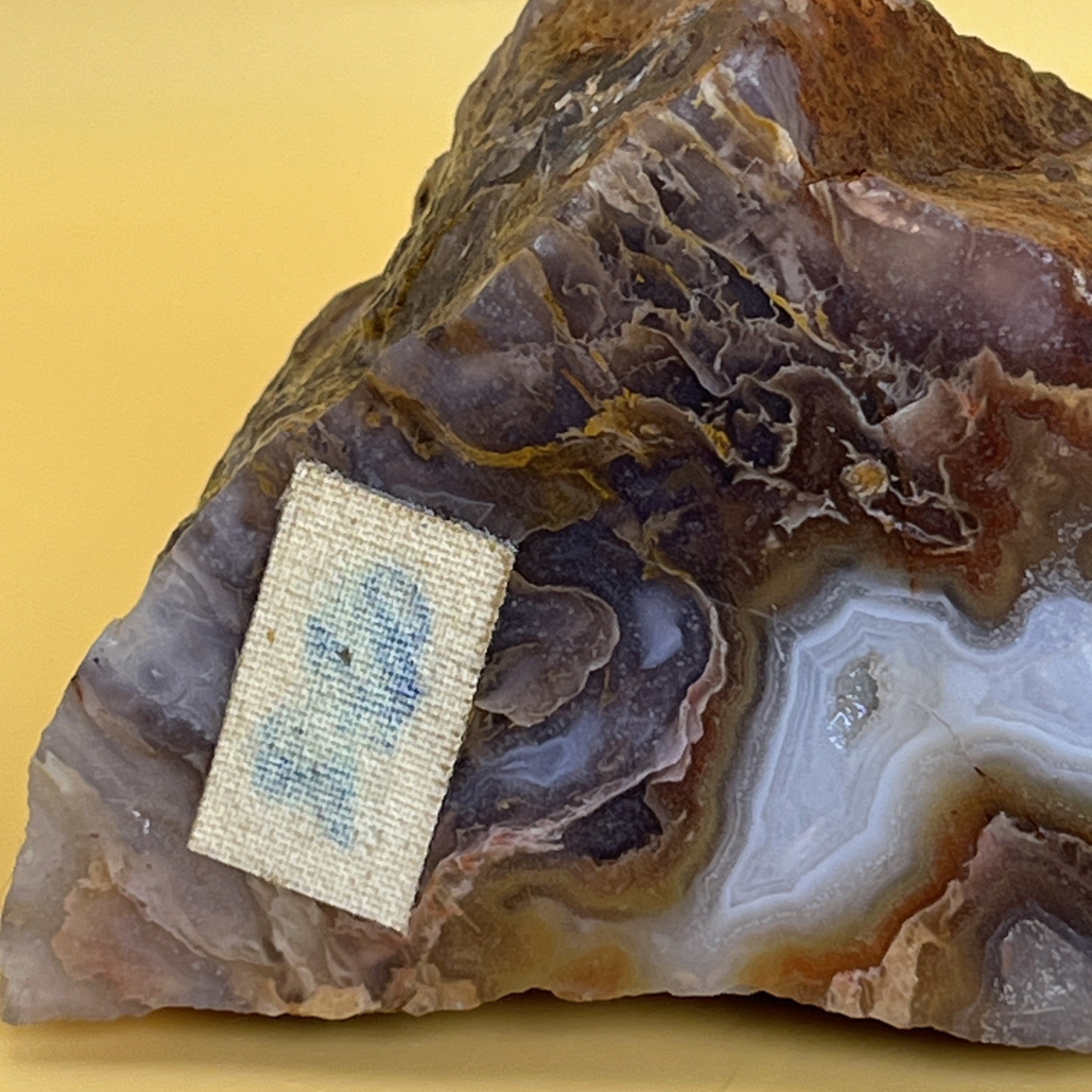 Wild/Raw Crazy Lace Agate 290g Cabbing Slabbing Cut on One Side