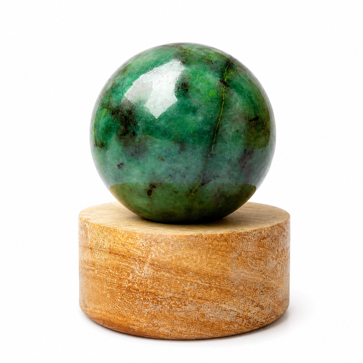 Rare Natural Green Emerald Sphere 85g 39mm Premium Collector Crystal
