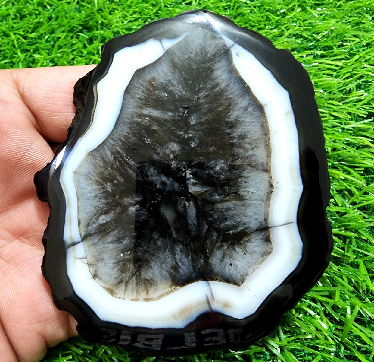 Large 613ct Slice Agate Slab Crystal Polished Druzy Gemstone Jewelry Making