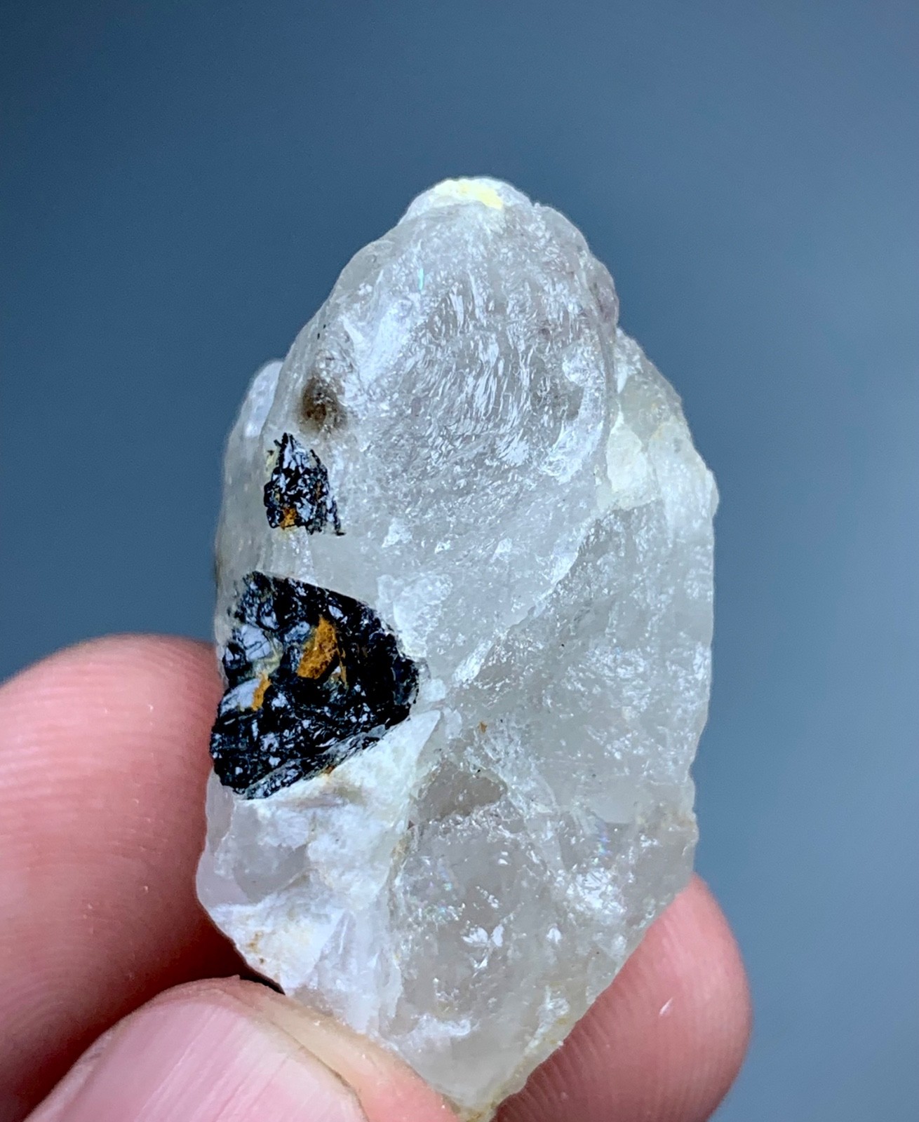 Natural Red Garnet With Quartz Crystal Specimen From Pakistan (64 carats )