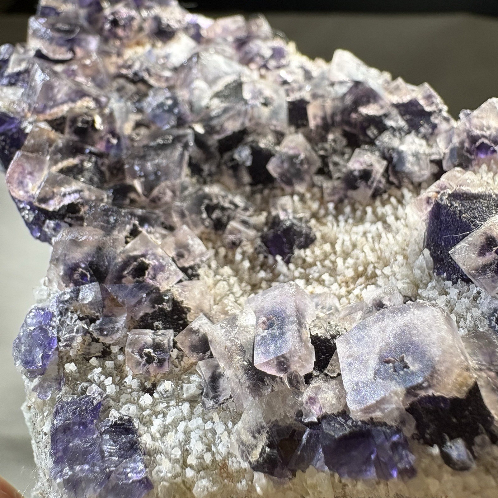 Large Phantom Fluorite on Quartz Cluster Natural Raw Crystal Rare Specimen Heal
