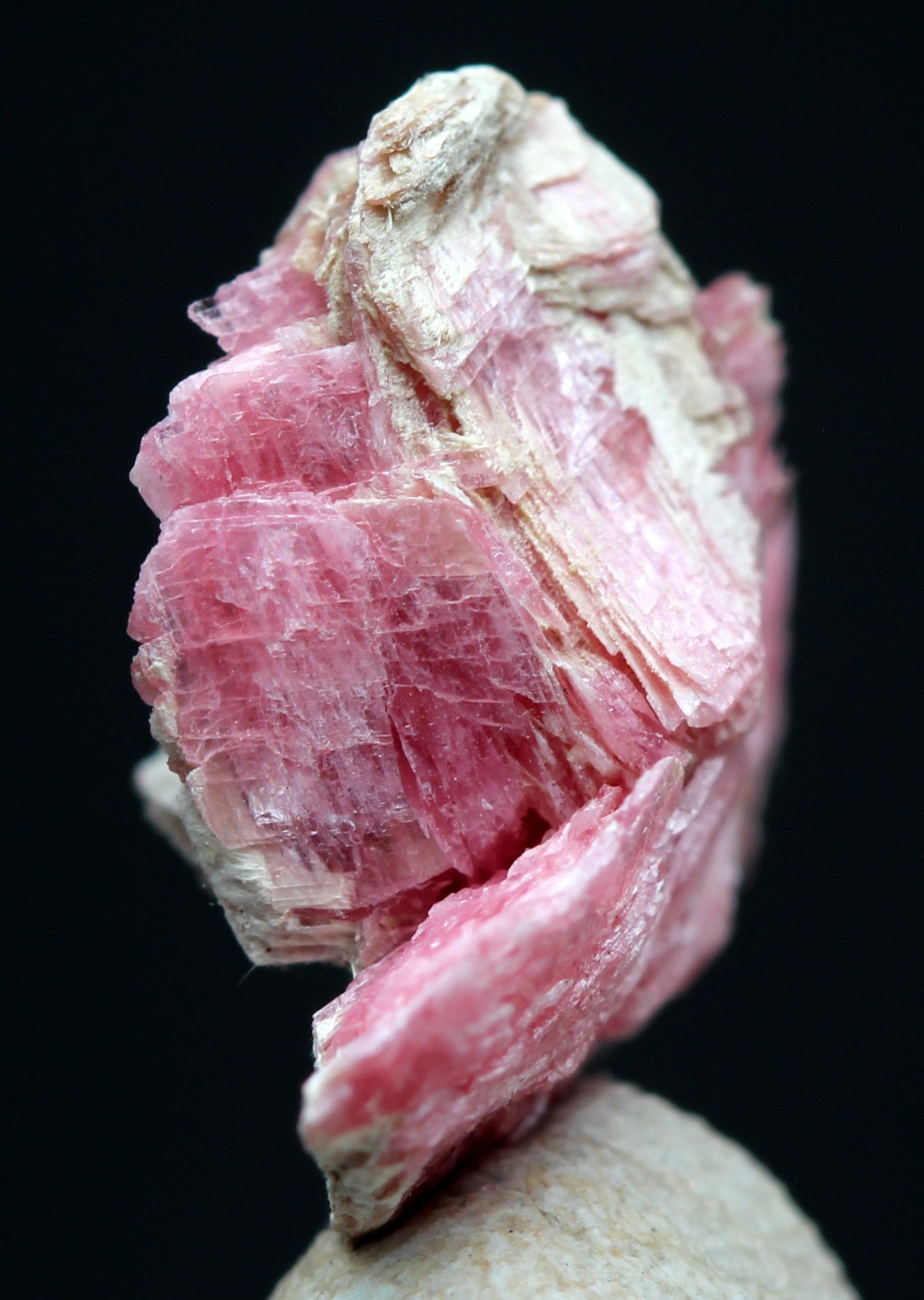 RHODONITE Crystal Mineral Cluster Specimen Natural Healing Pink PERU
