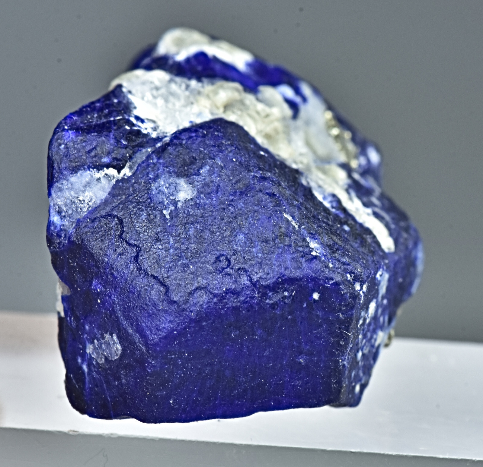 71 Carat Amazing Top Quality Terminated Lazurite Crystal With Pyrite& Forsterite
