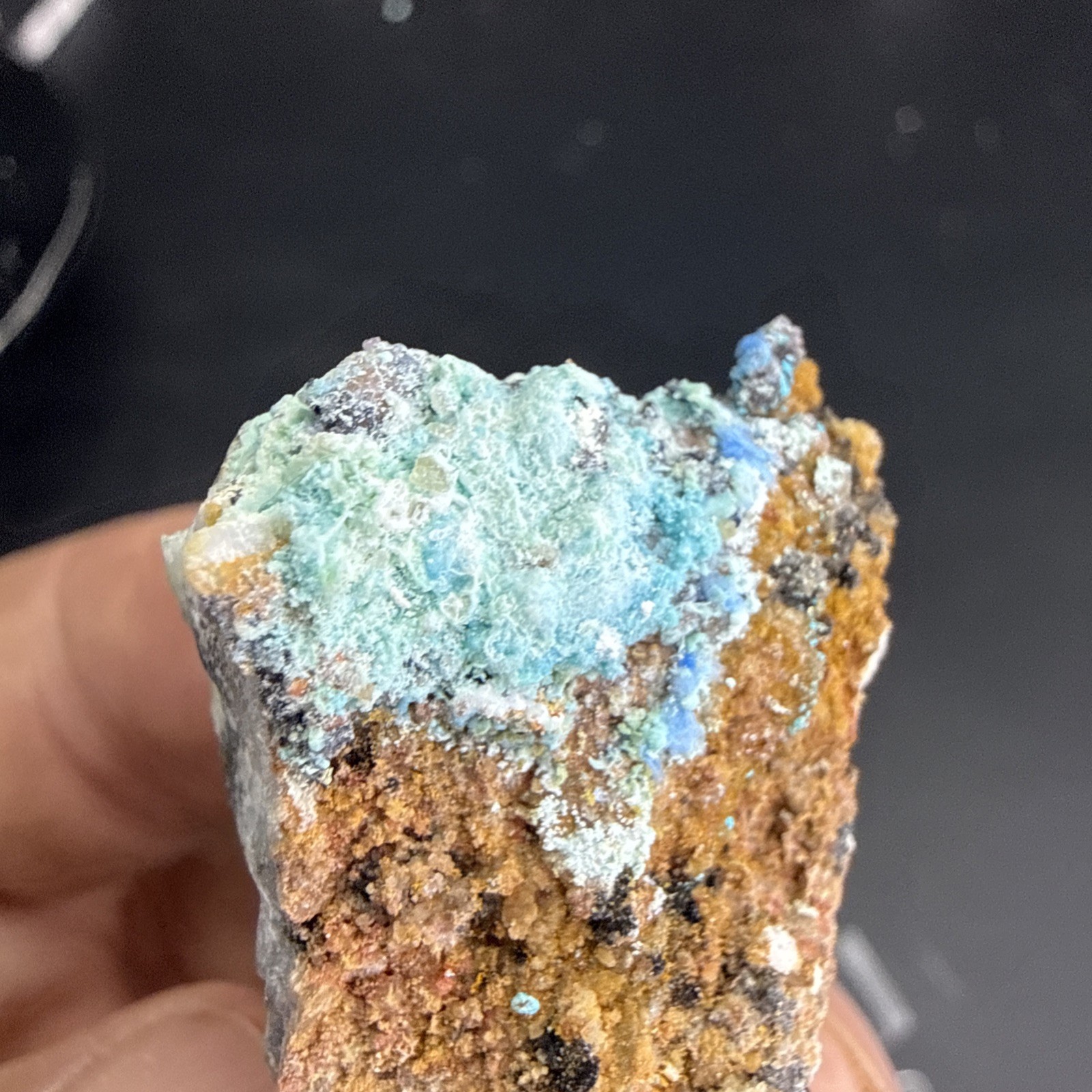 Natural Cyantrichite ,Aragonite, Fluorite & Gibbsite Specimen! Minerals, UV 👀!