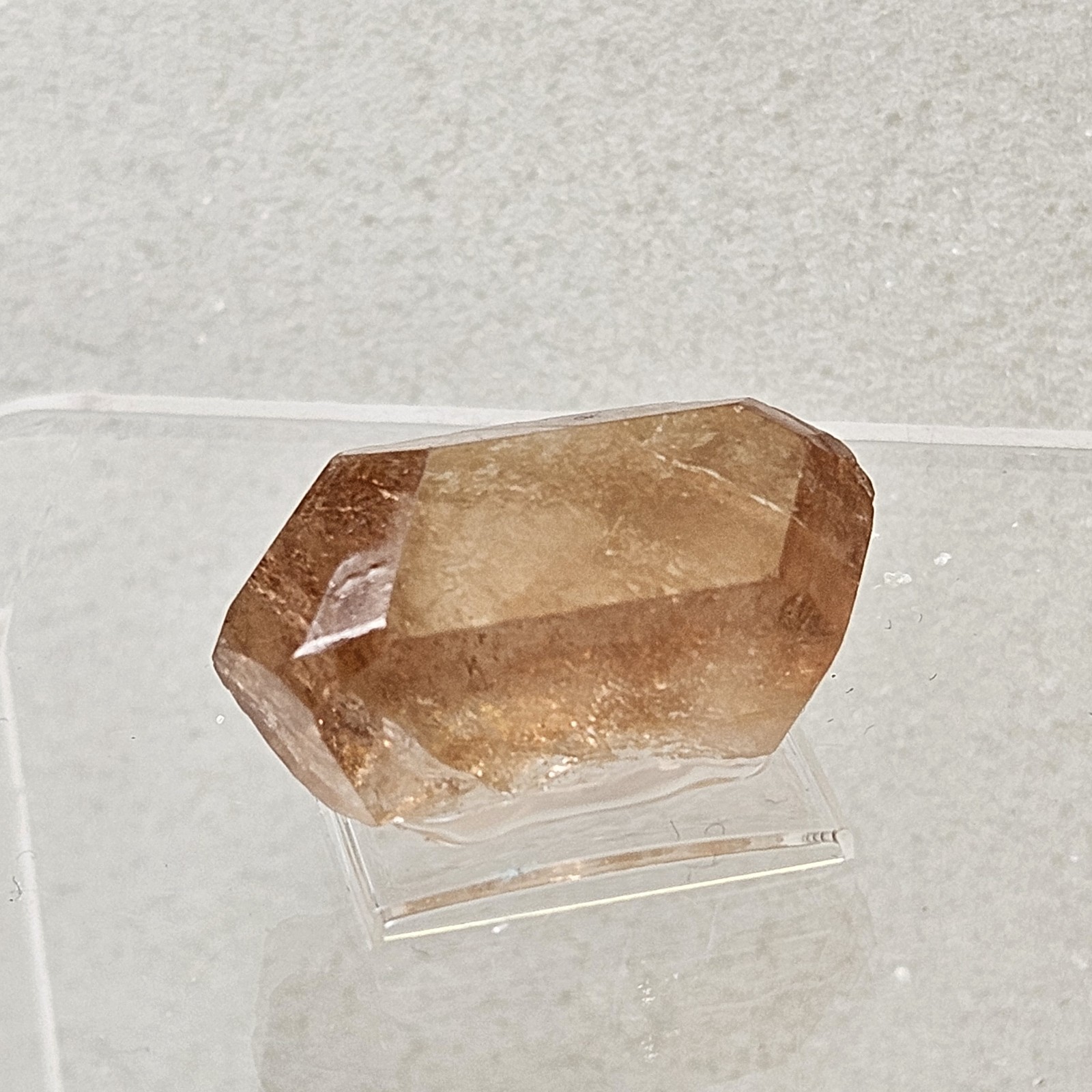 Natural Double Terminated Golden “Imperial” Topaz Crystal Specimen Thumbnail