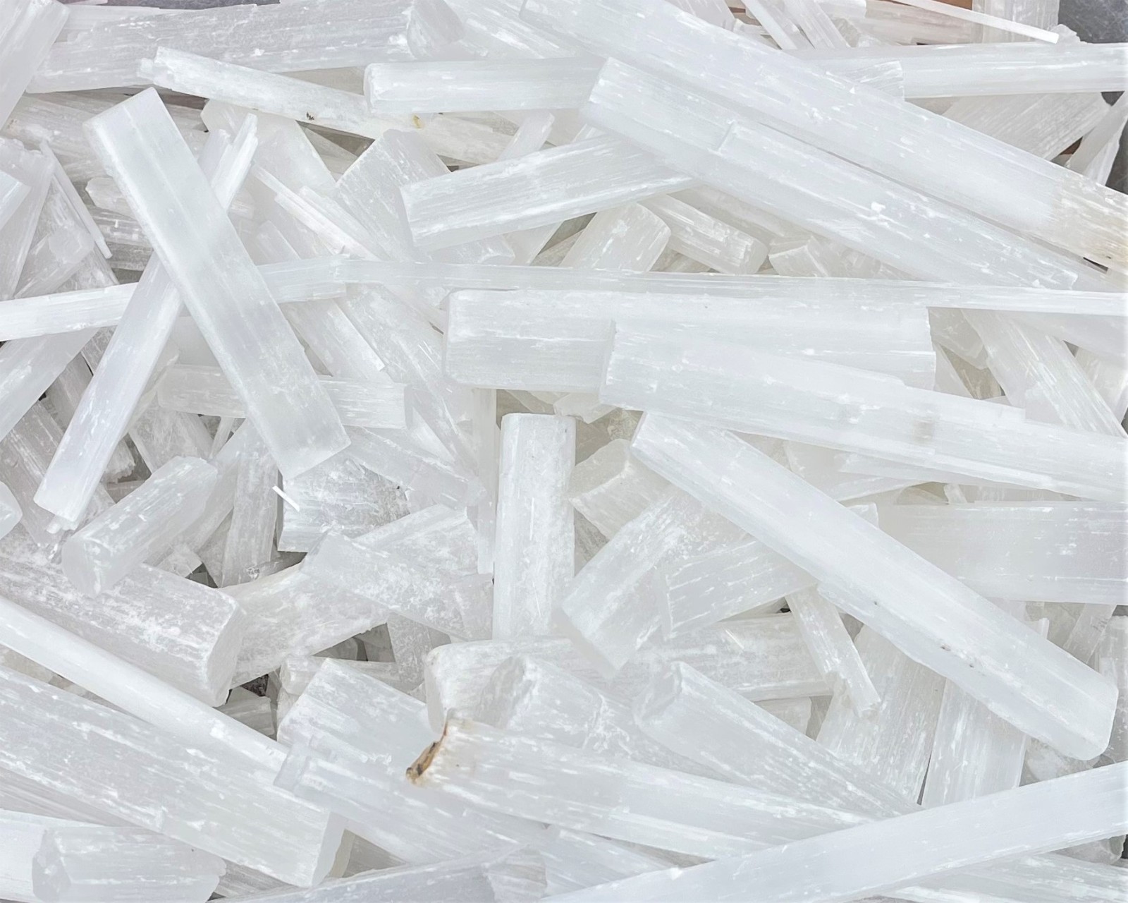 Selenite Sticks & Pieces Mixed Sizes, BULK CLEARANCE LOTS: Choose oz or lbs