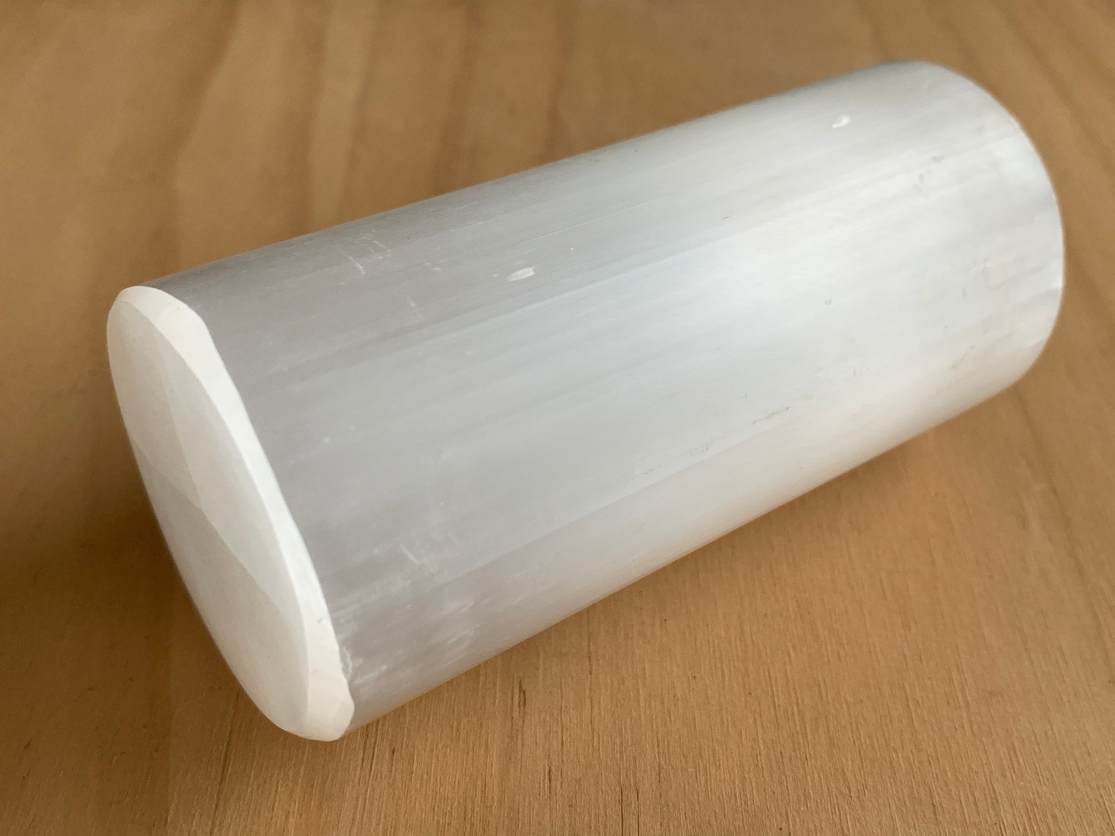 Selenite Harmonizer Cylinder, Cylinder Gemstone Gypsum Block, Wholesale Bulk Lot