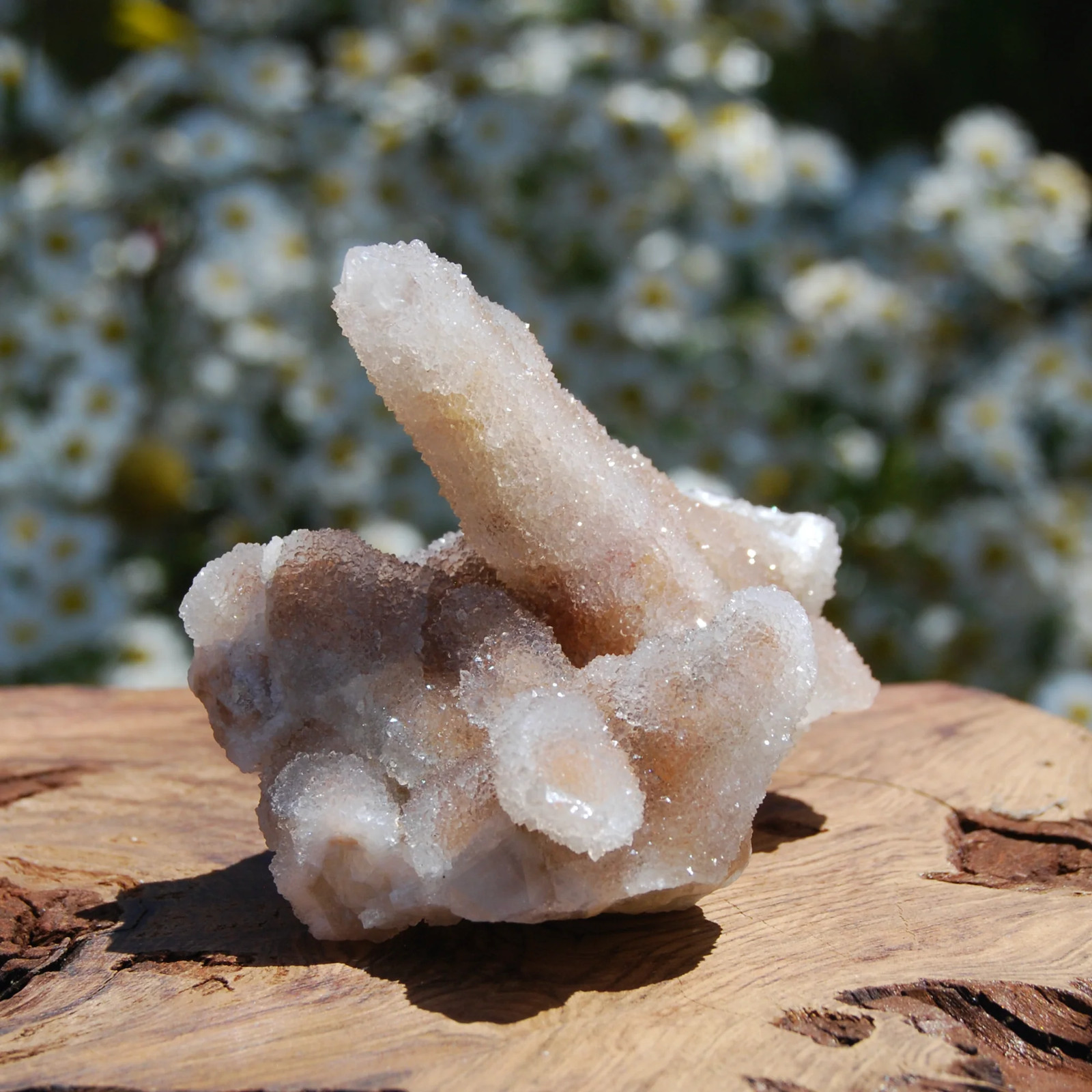 3in 200g Large Fairy Quartz Crystal Cluster, Raw Sparkling Spirit Quartz Druzy,