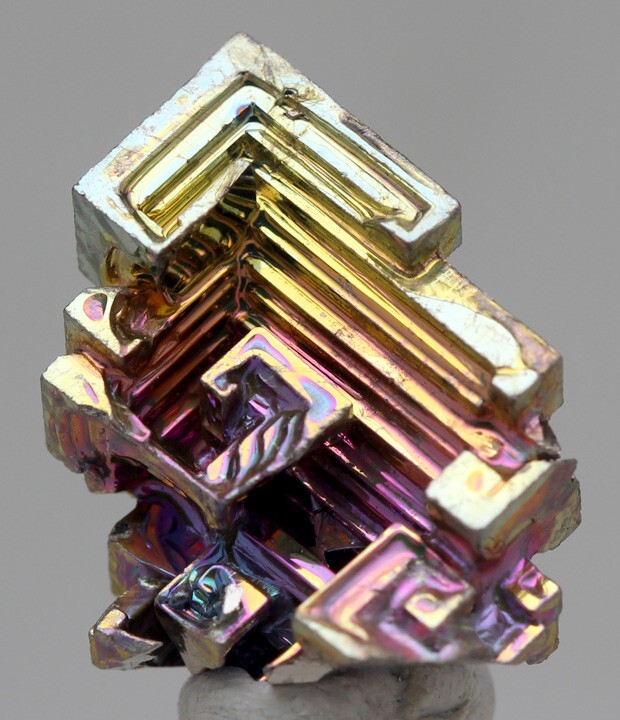 BISMUTH Crystal Mineral Specimen Rainbow Iridescent Cluster Element