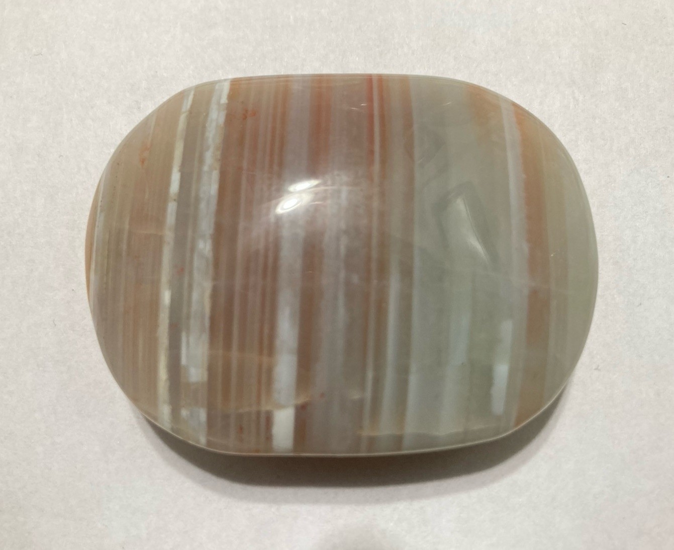 92G Banded Agate Multicolor Crystal Stone Quartz Crystal Large Mineral Specimen