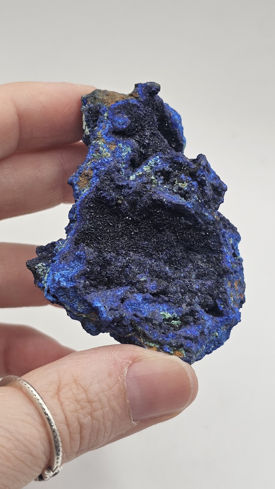 Rare blue Azurite crystal Specimen Bold raw rough 62g Pakistan 6.8cm