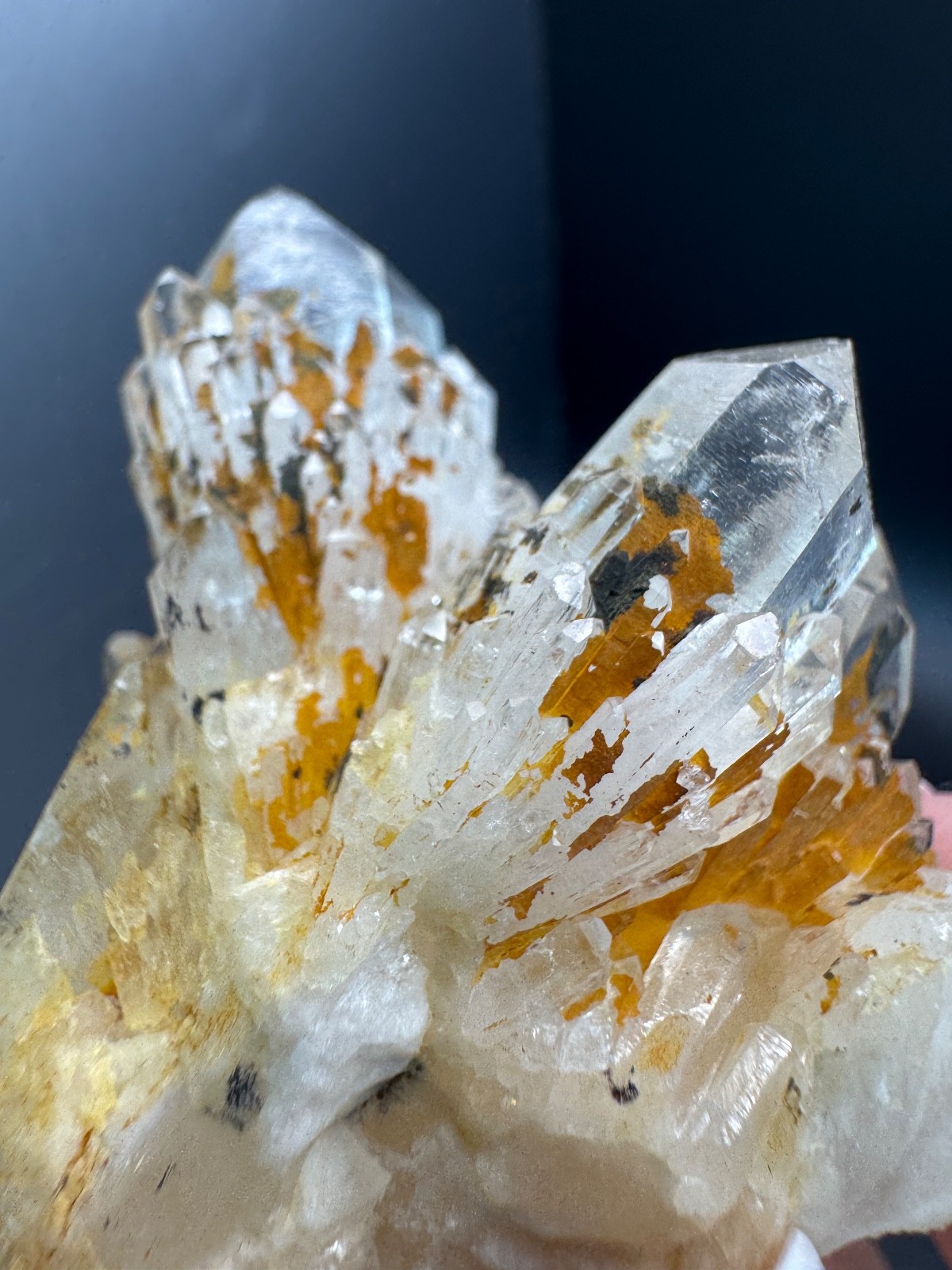 6069 Pineapple Quartz with Excellent Points and Clarity 74g Madagascar