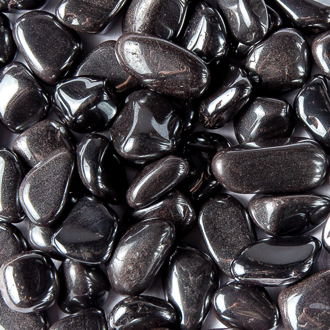 50g Tumbled Hematite Gemstone Crystals 5-9 Stones Silver Gems Rock Specimens
