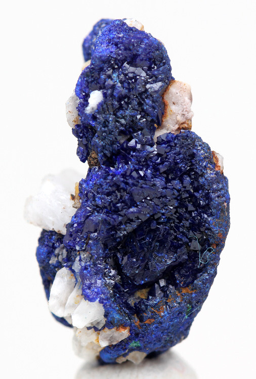 Azurite Specimen DEEP BLUE Crystal Cluster Mineral MOROCCO w/ ID card