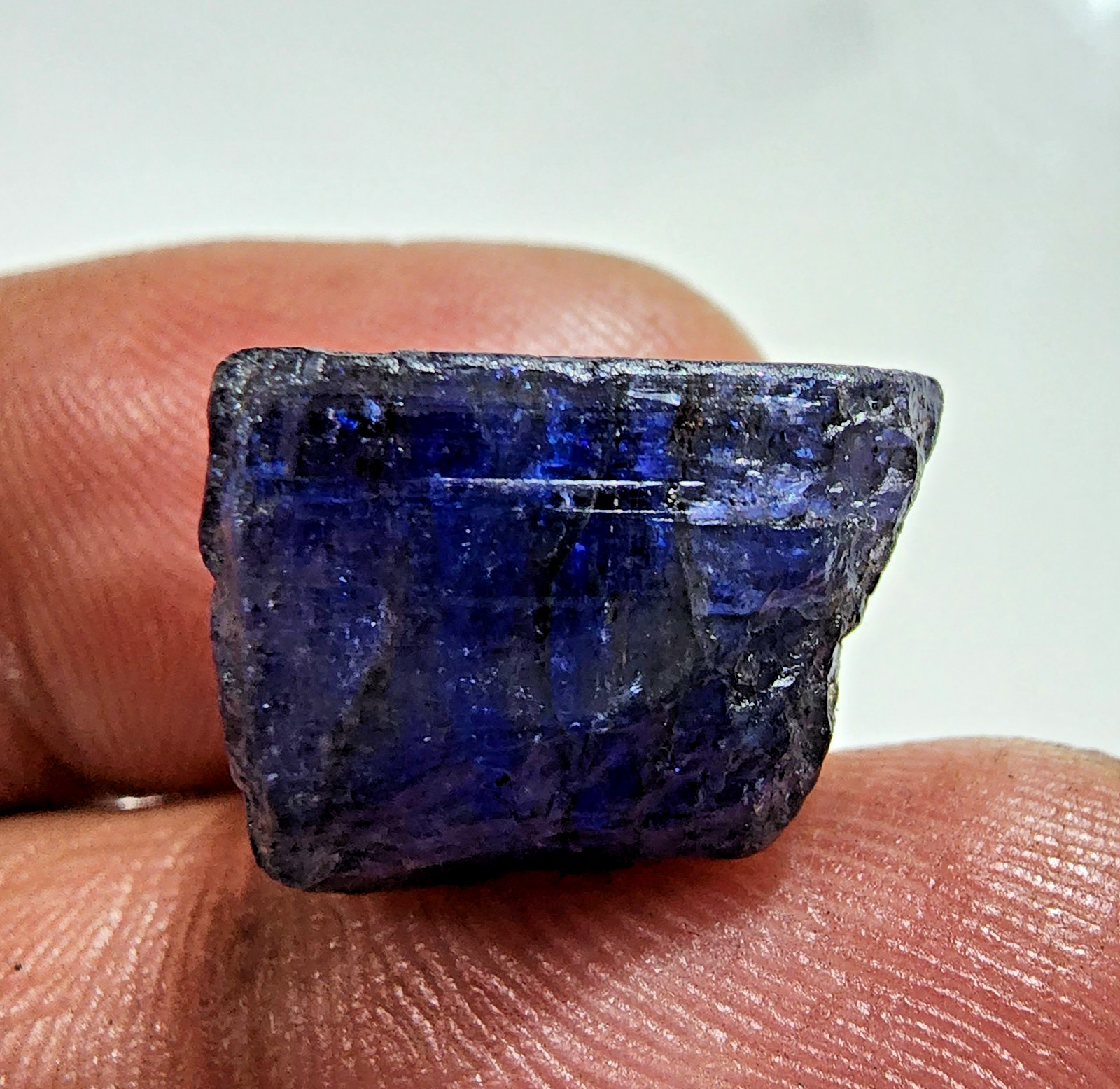 30.85ct Natural Tanzanite Raw Rough Cut Crystal Blue Violet Gemstone Piece