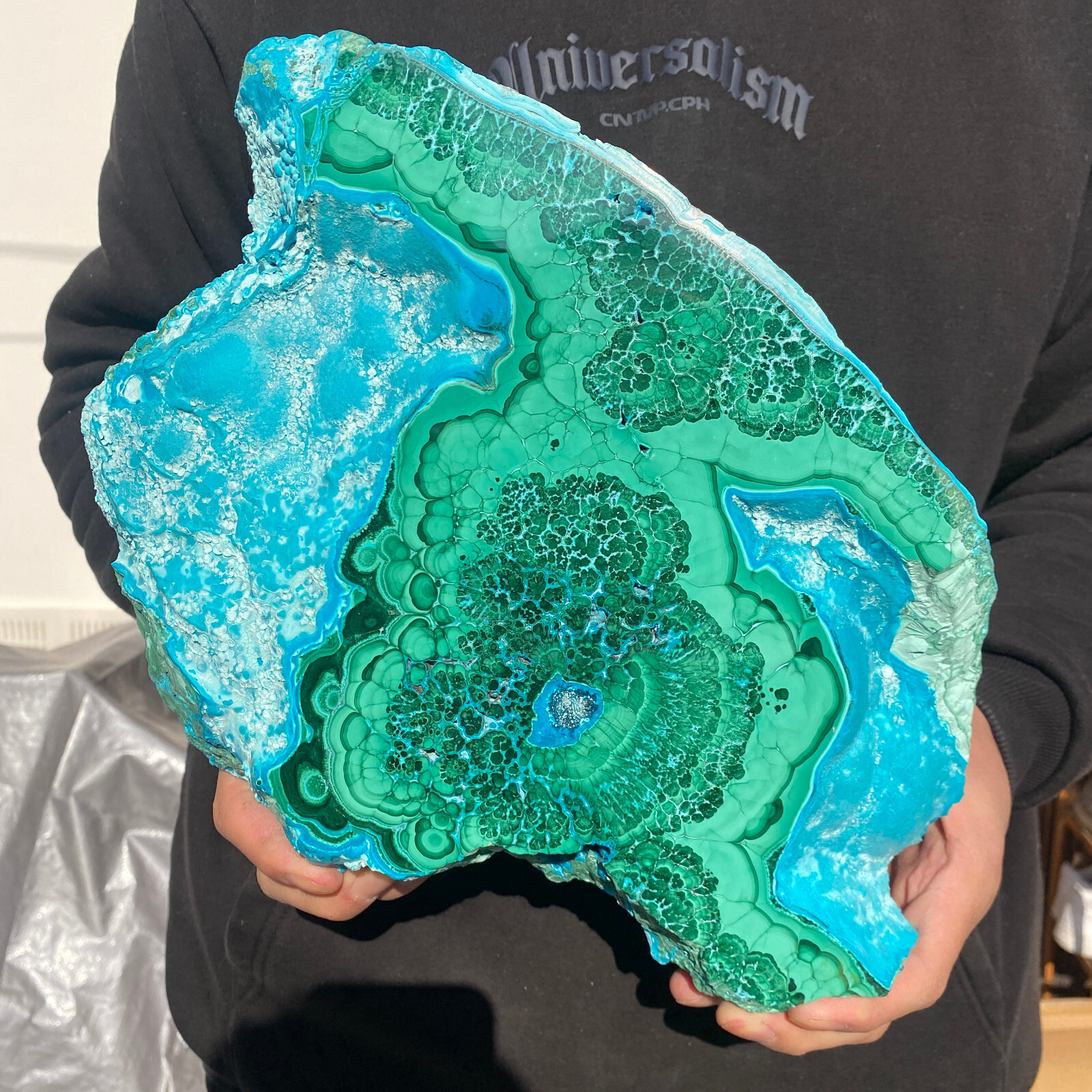 10LB Rare Natural Beautiful Chrysocolla/Malachite Crystal Gem Mineral Specimen