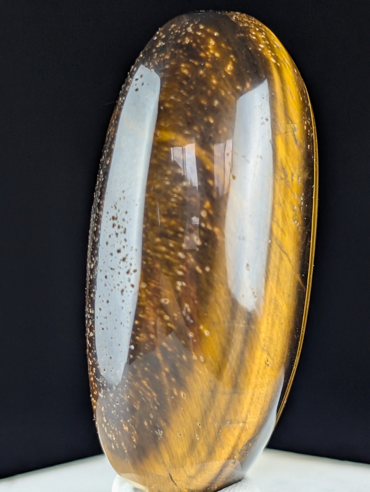 Tiger Eye Palm Stone Crystal Palmstone Worry Fidget Gemstone Tigerseye Reiki